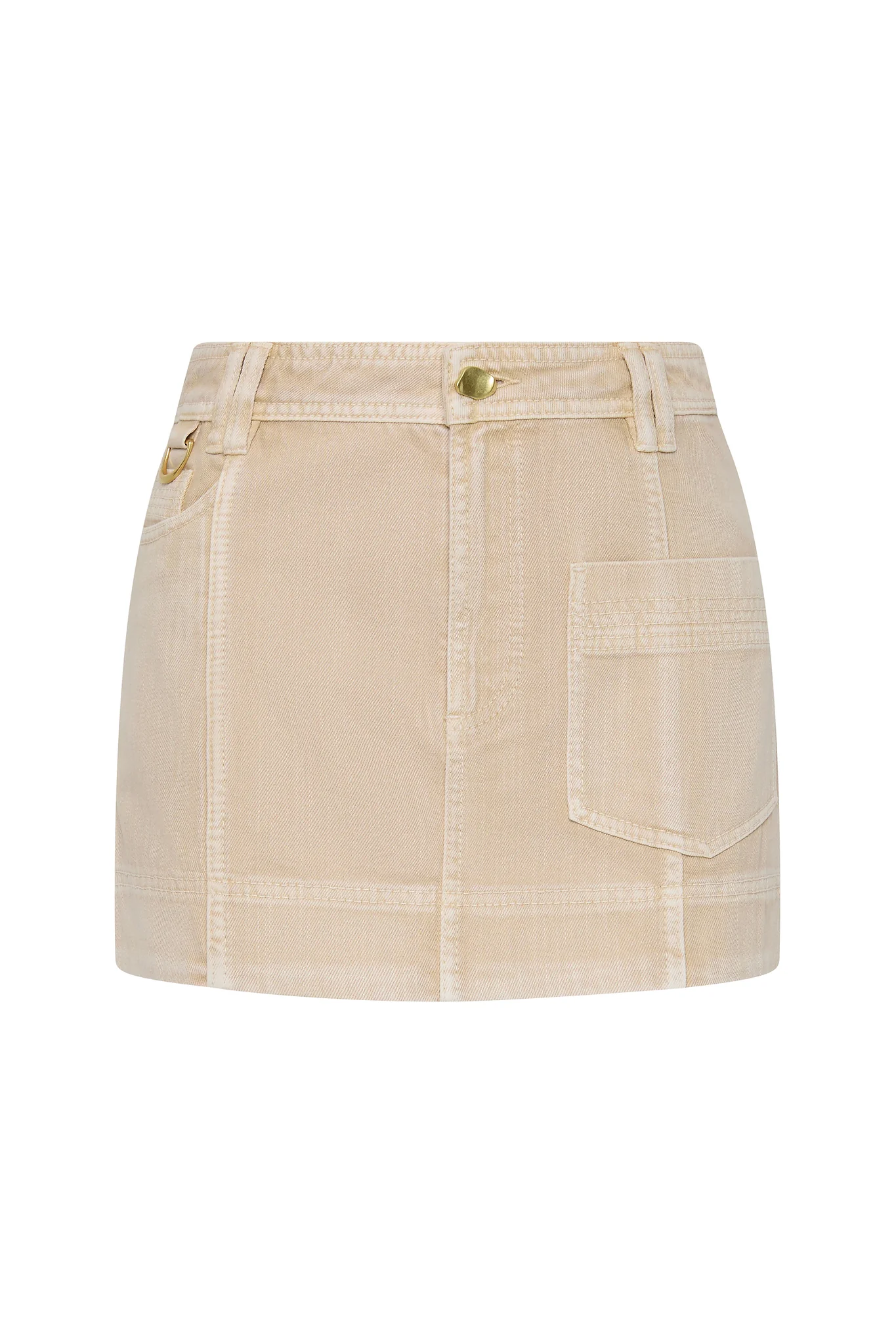 Kya Contrast Denim Micro Skirt - Image 2