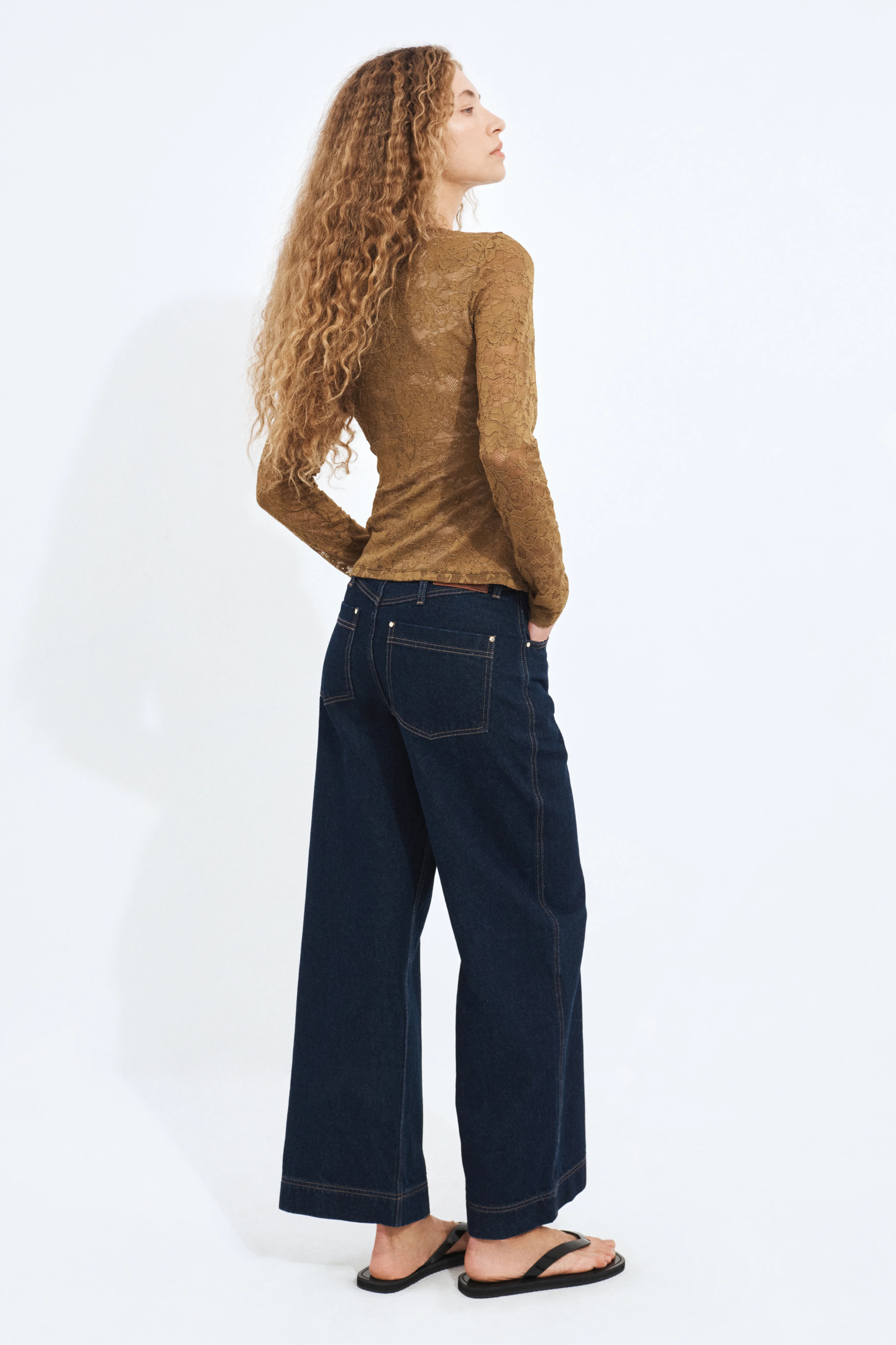 Lace Long Sleeve Top - Image 4