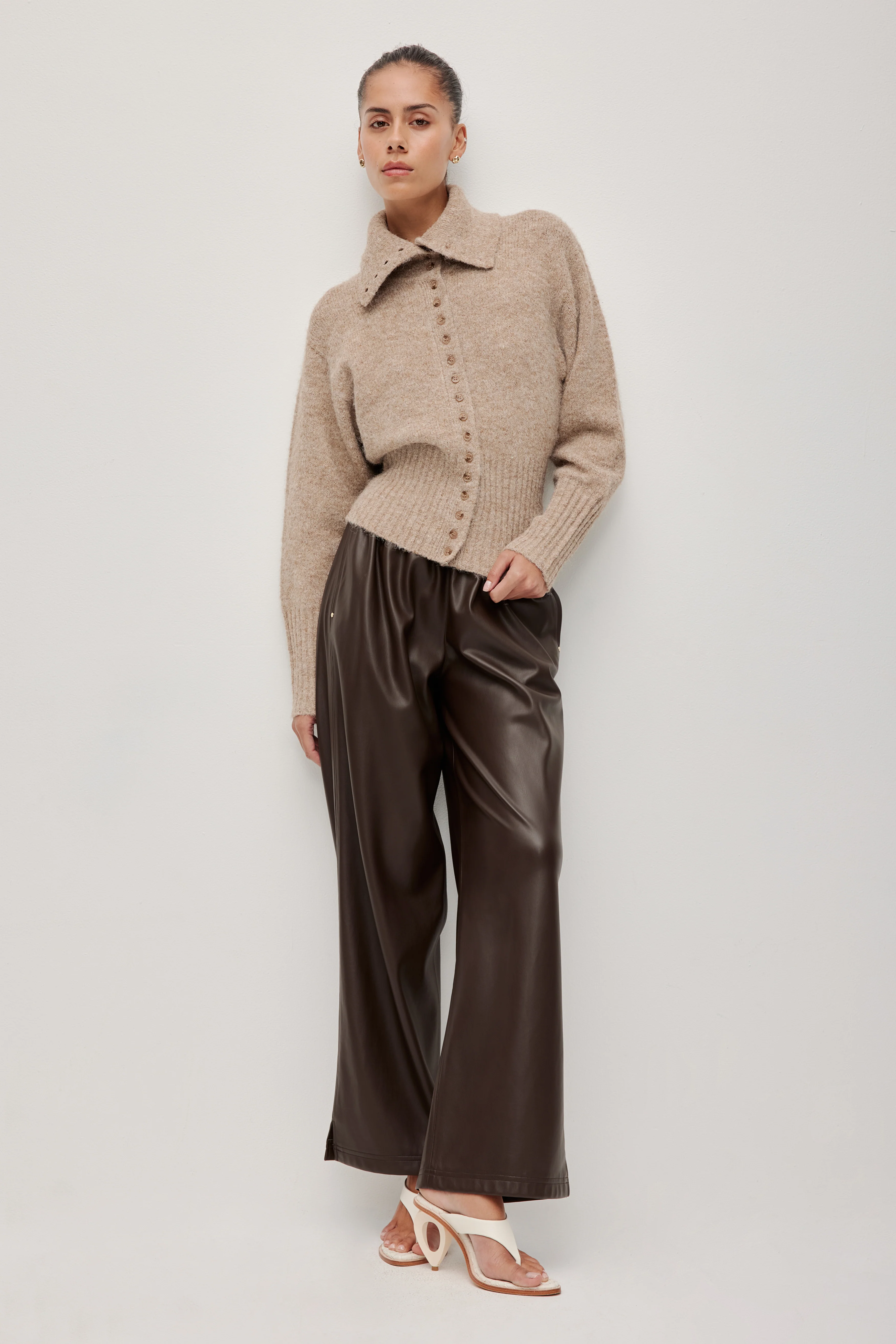 Leni Collared Cardigan