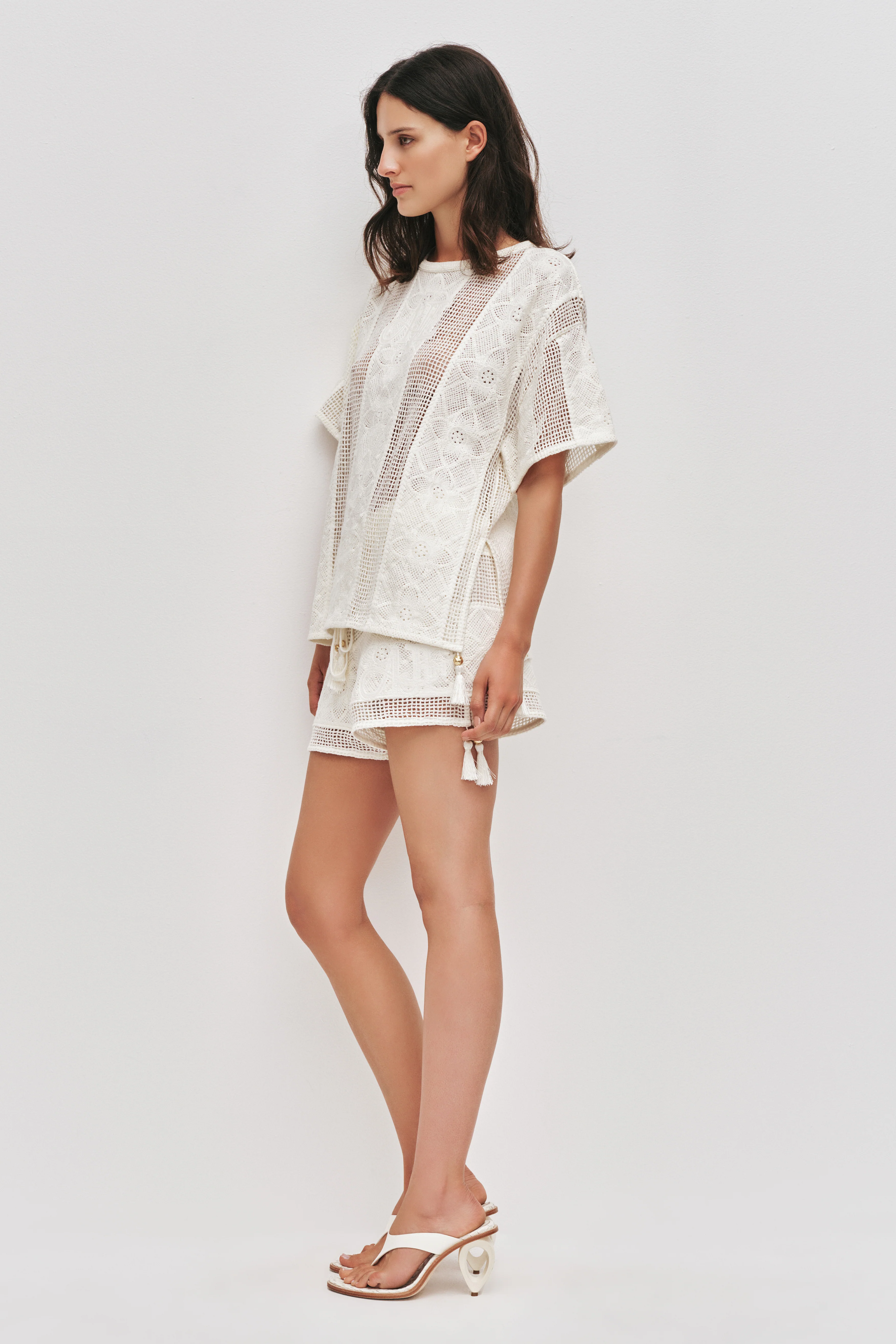 Lilia Embroidered Knit Short - Image 3
