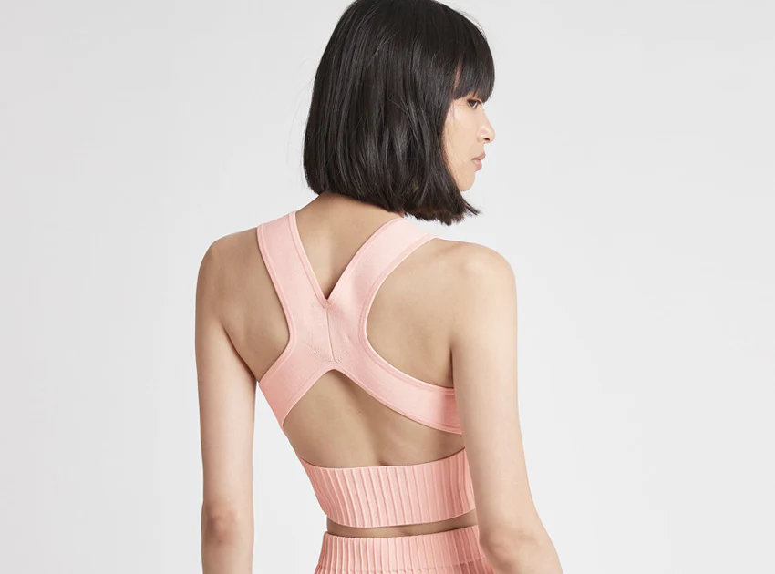 Livadi Cut Out Knit Logo Crop Top - Image 7
