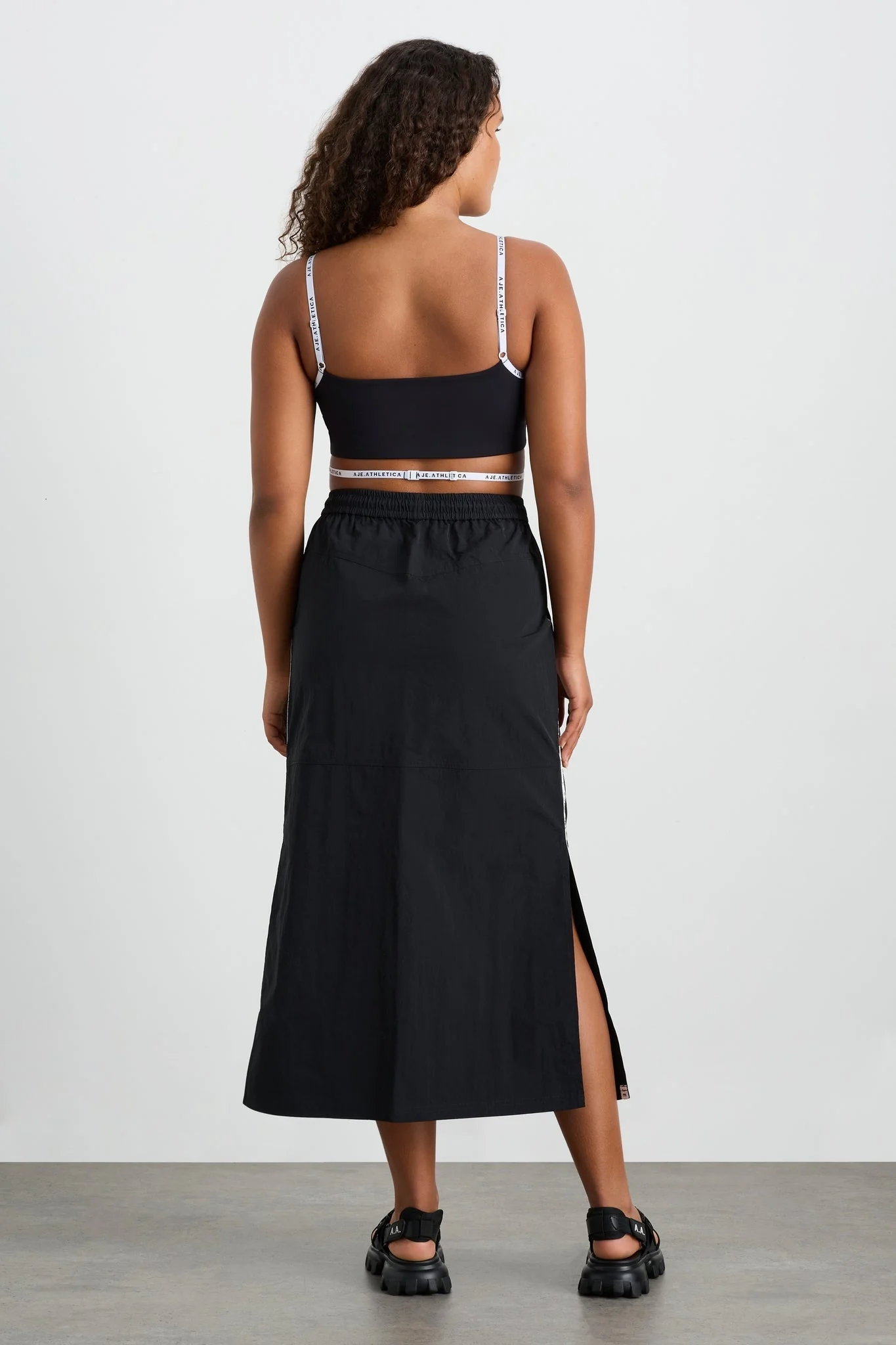 Logo Tape Spray Midi Skirt 647 - Image 9