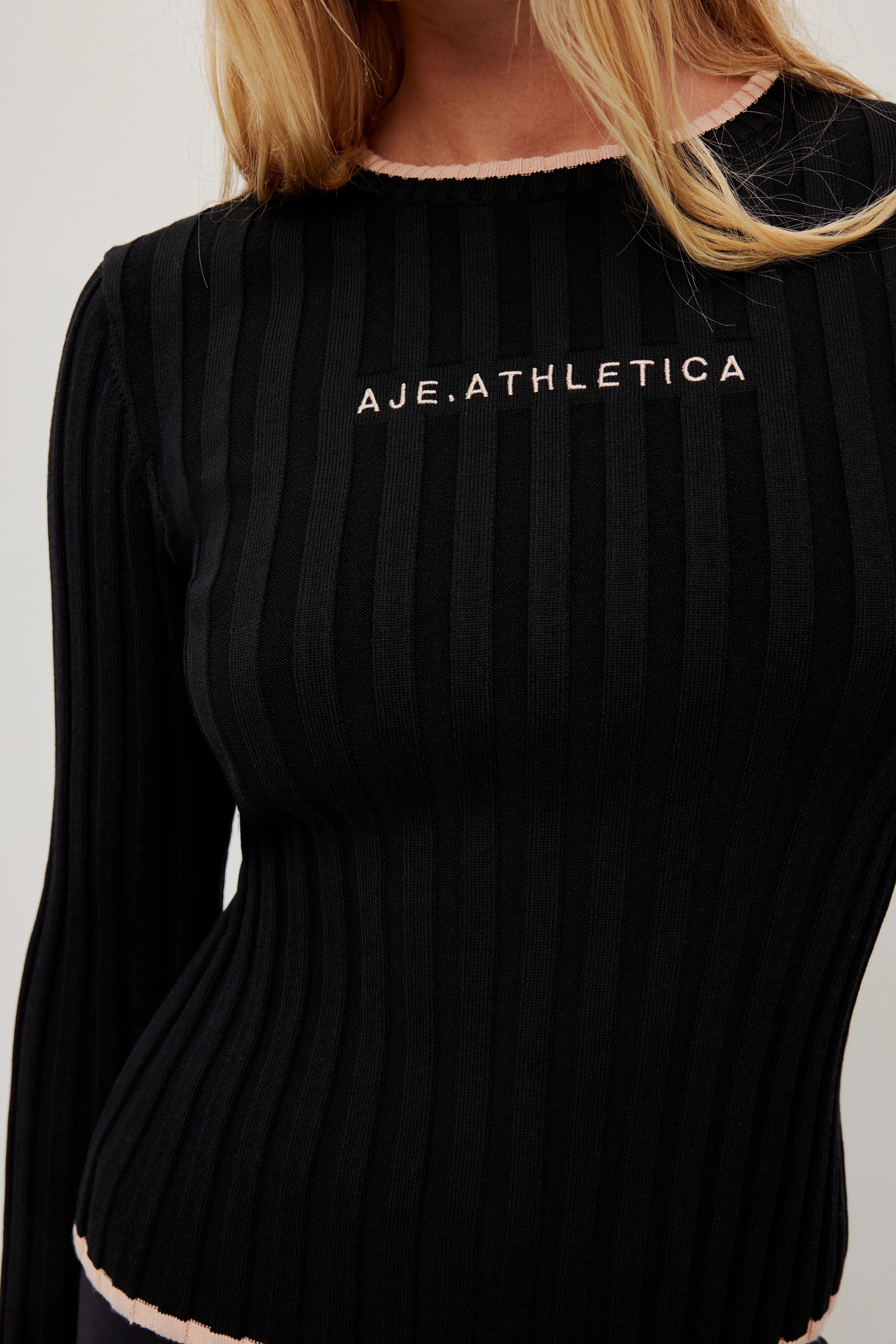 Long Sleeve Rib Knit Top 438 - Image 4
