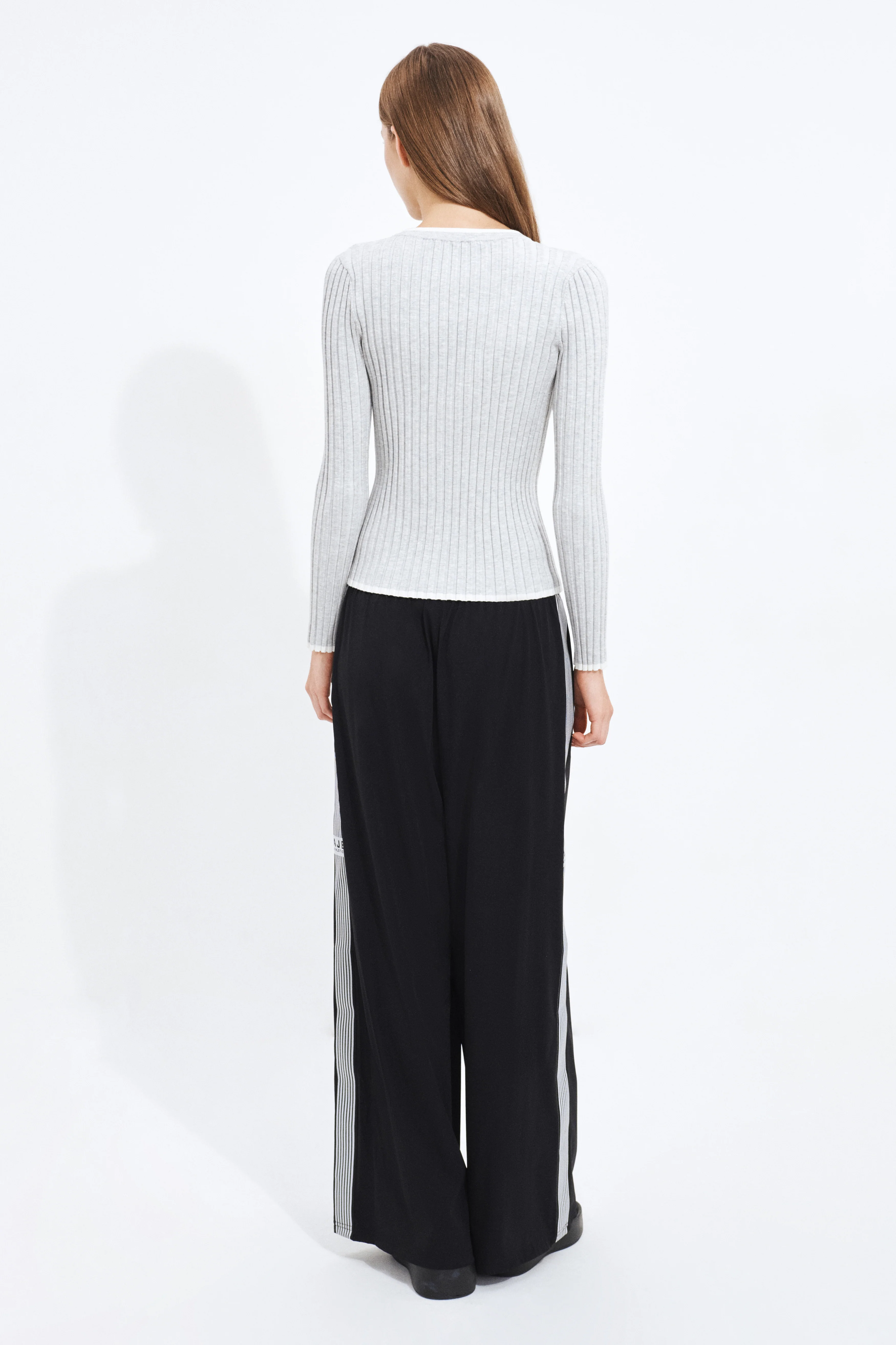 Long Sleeve Rib Knit Top - Image 5