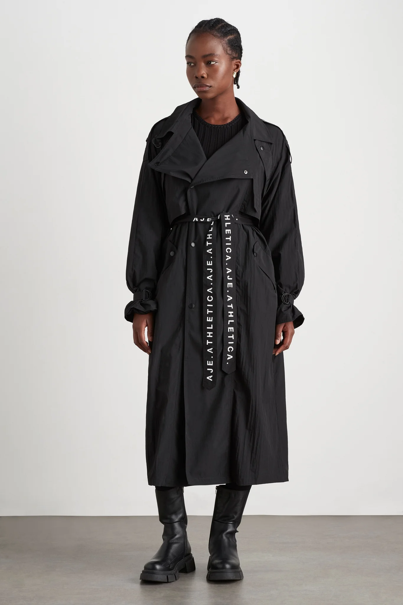 Longline Belted Trench 703 - Image 6