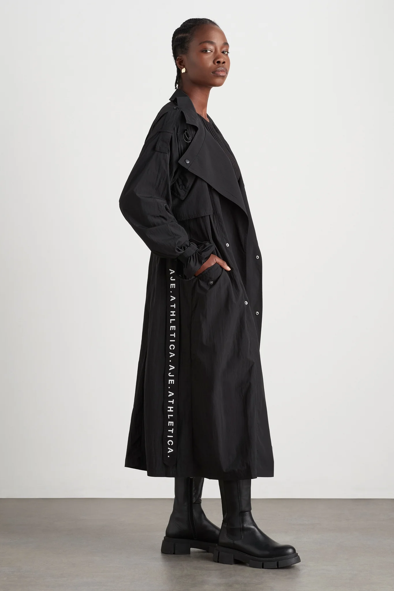 Longline Belted Trench 703 - Image 8