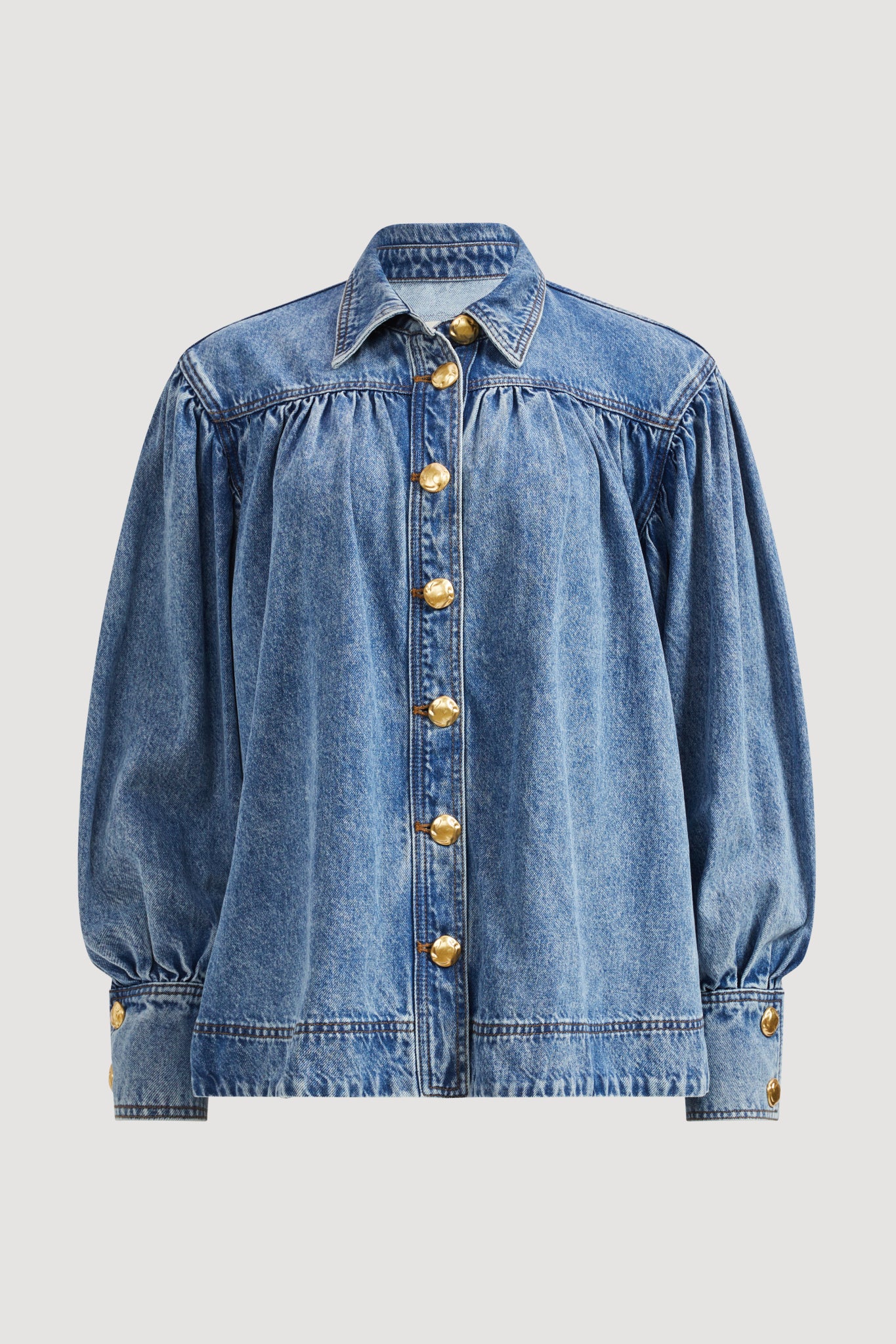 Lorraine Denim Blouse - Image 2