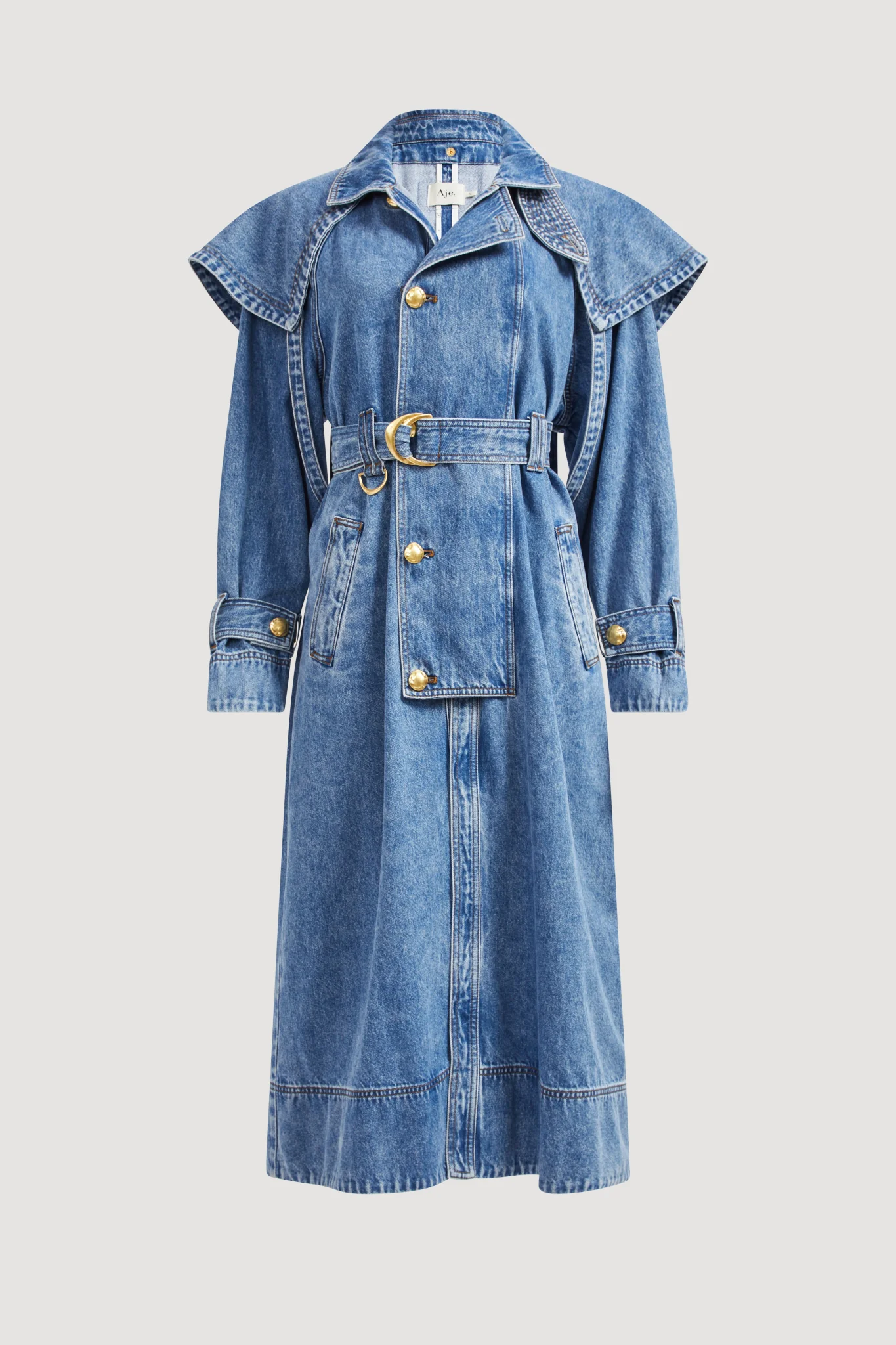 Lorraine Denim Trench Coat - Image 2