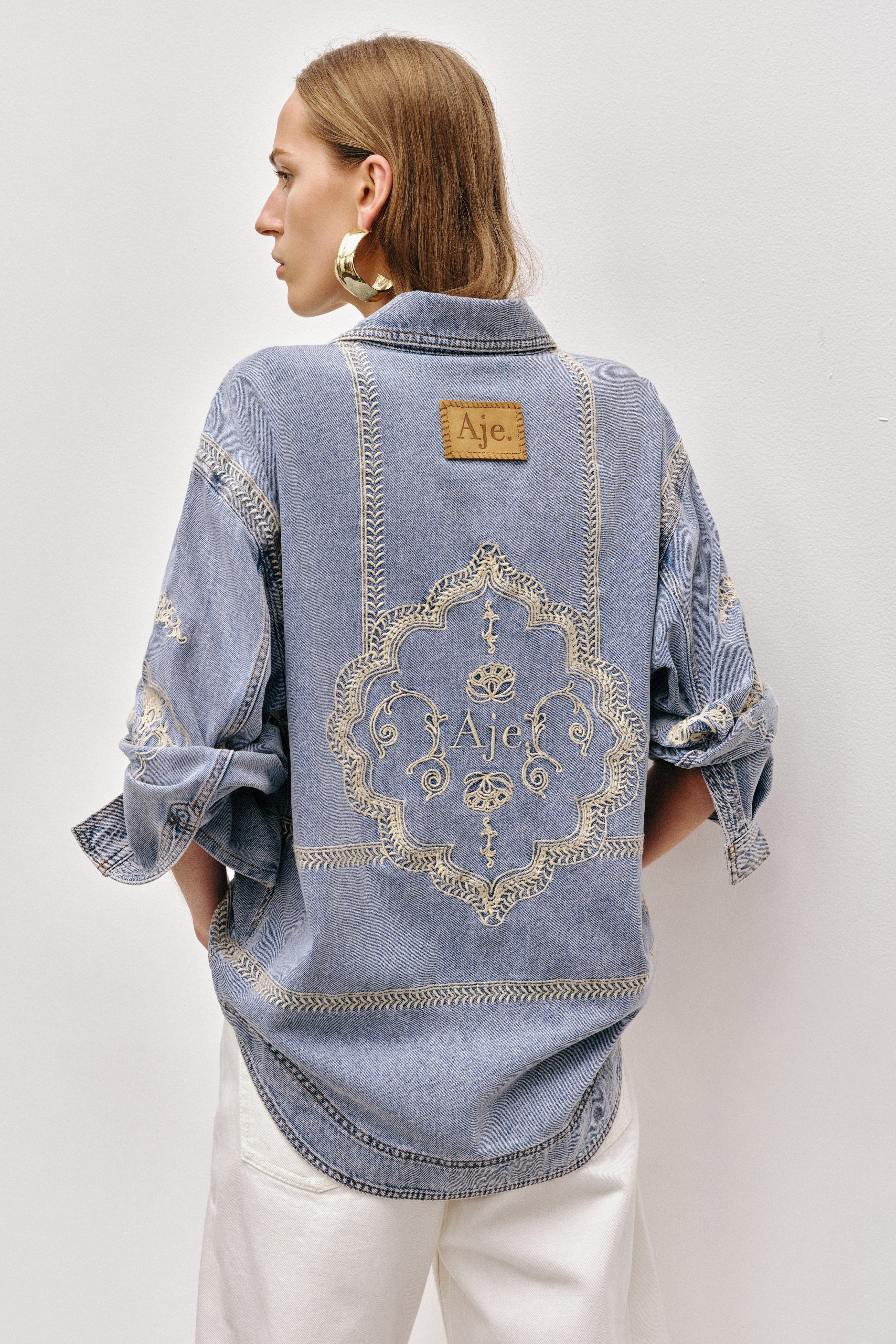 Lotus Denim Shirt - Image 5
