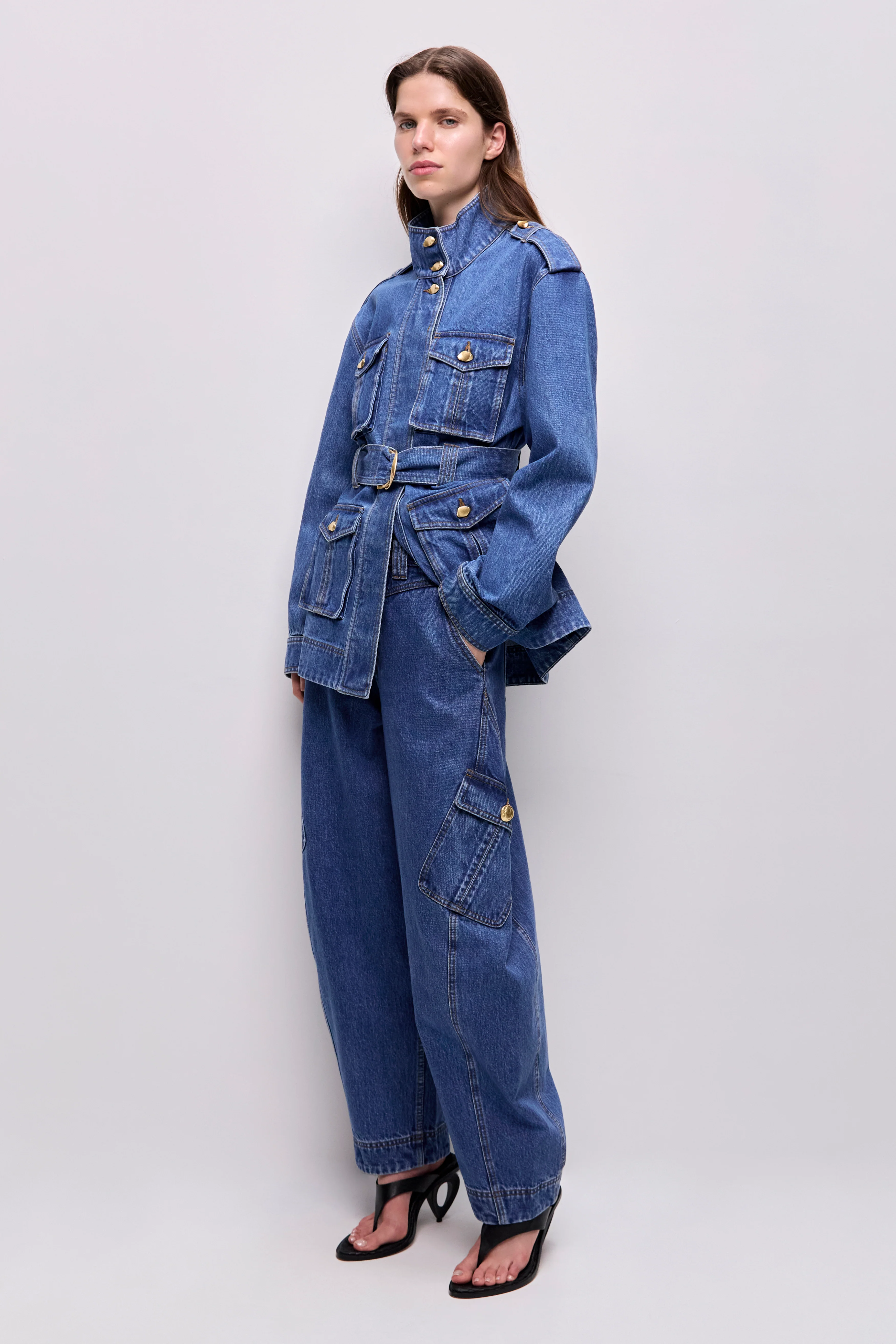 Loxley Denim Trench Jacket - Image 5