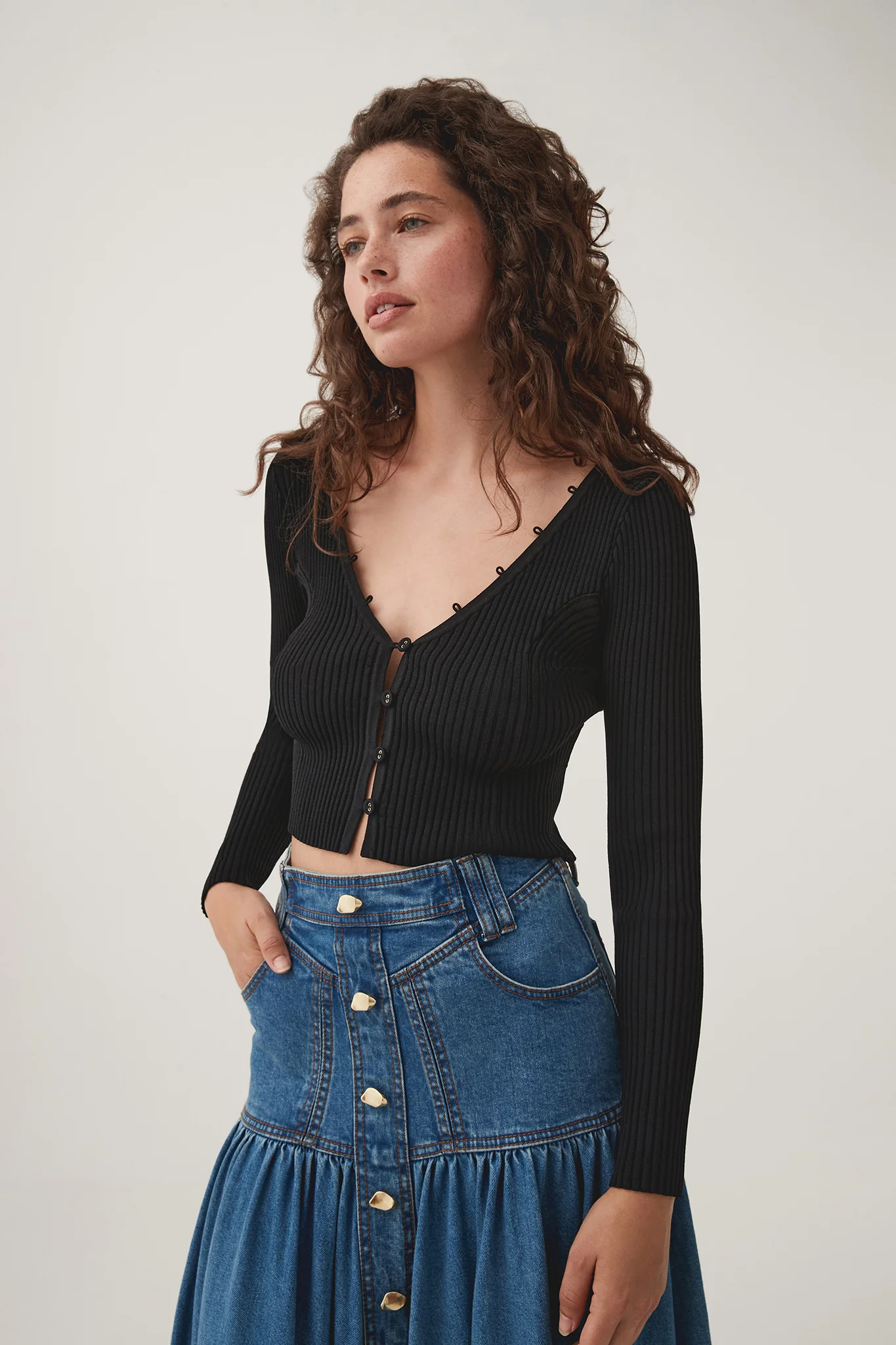 Luella Button Detail Cardigan - Image 4