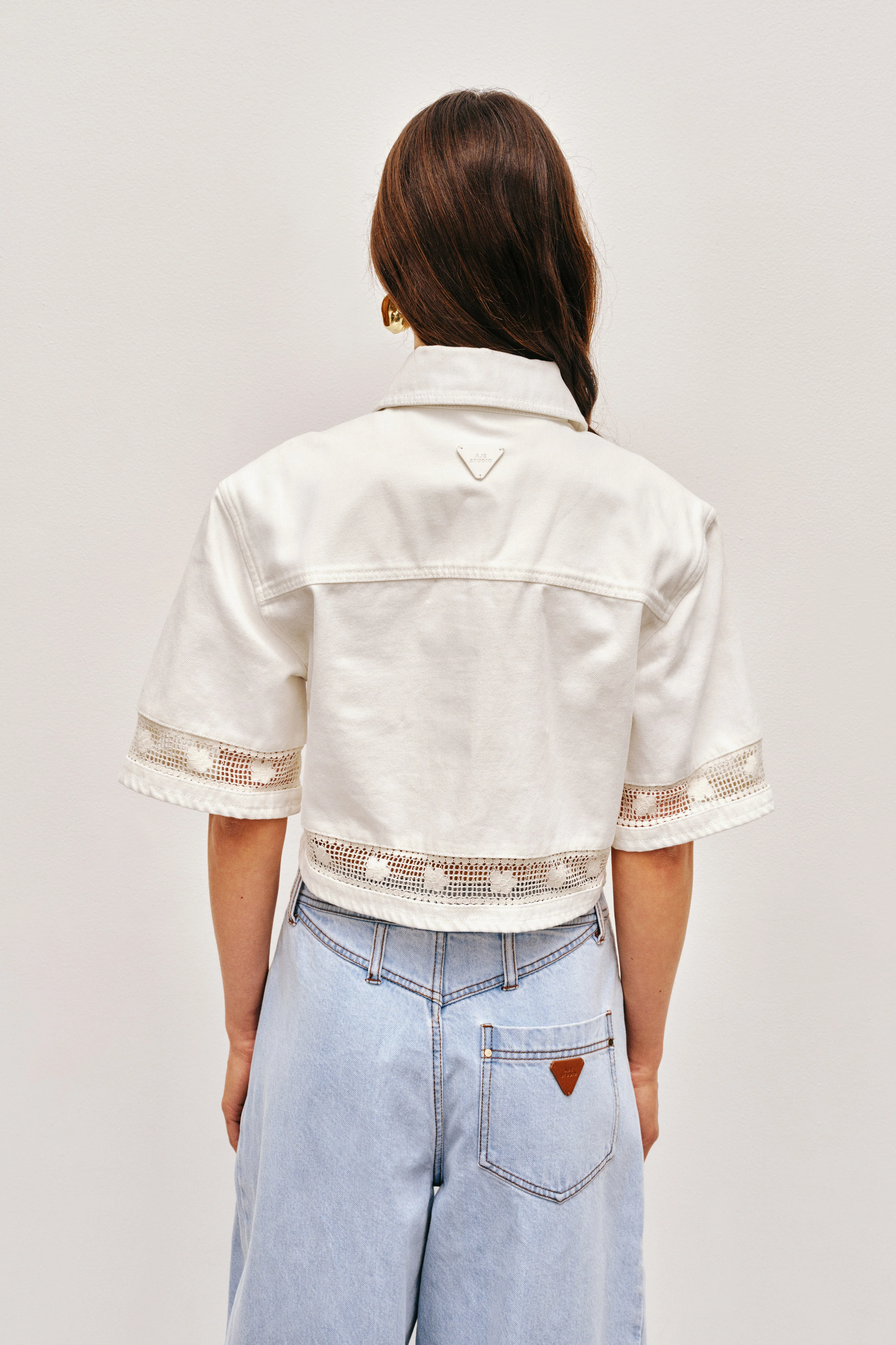 Mackay Denim Crop Shirt - Image 4