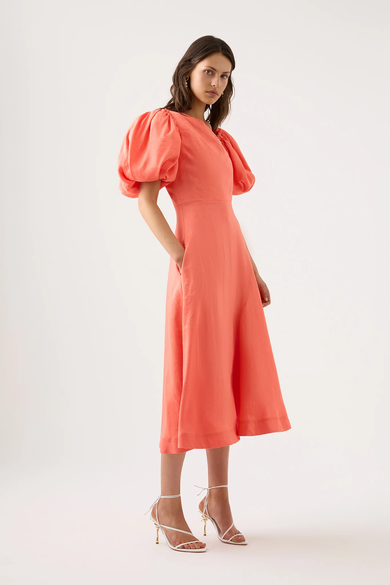 Maia Off Shoulder Midi Dress - Image 3