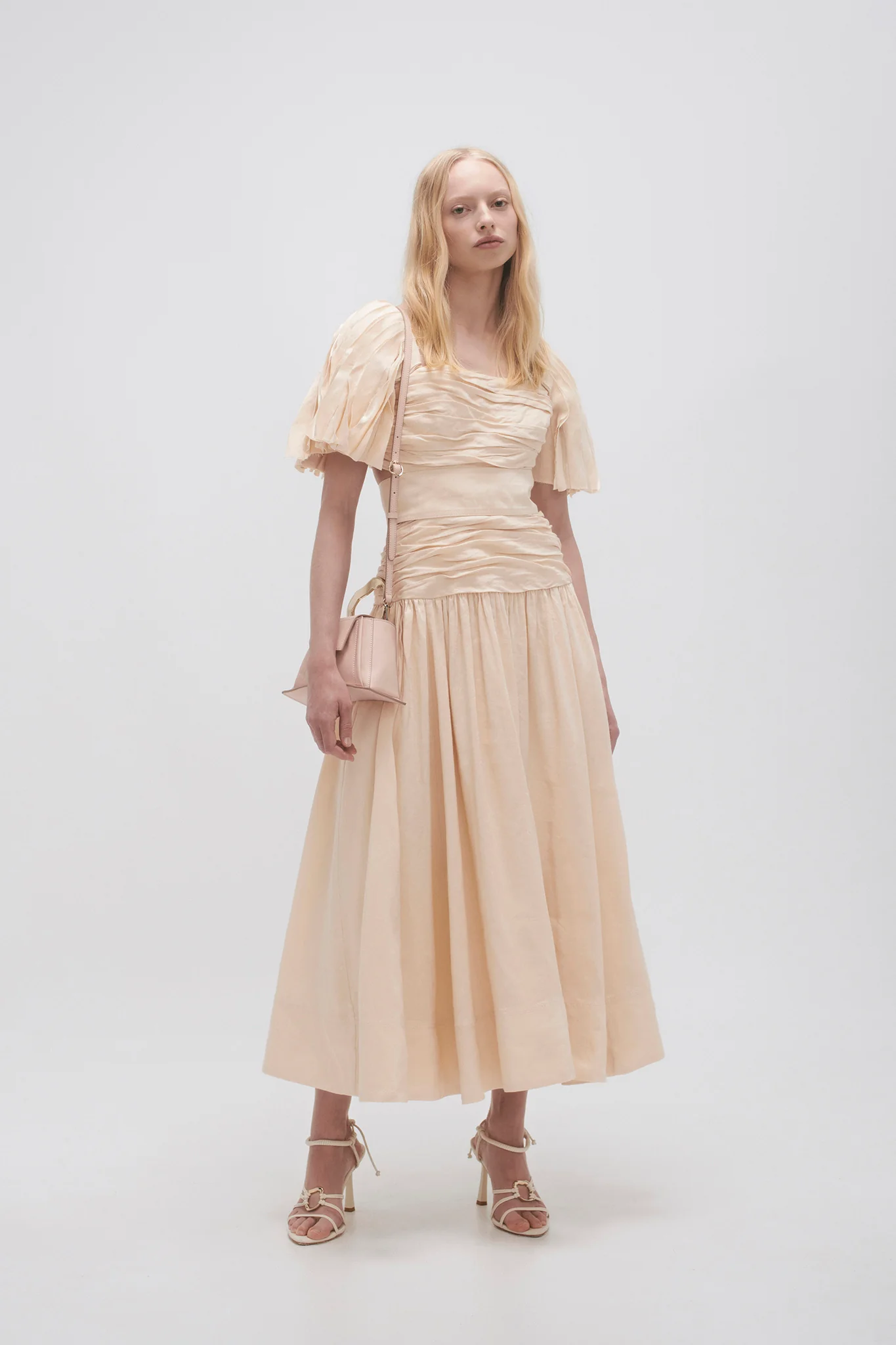 Marianne Ruched Midi Dress - Image 3