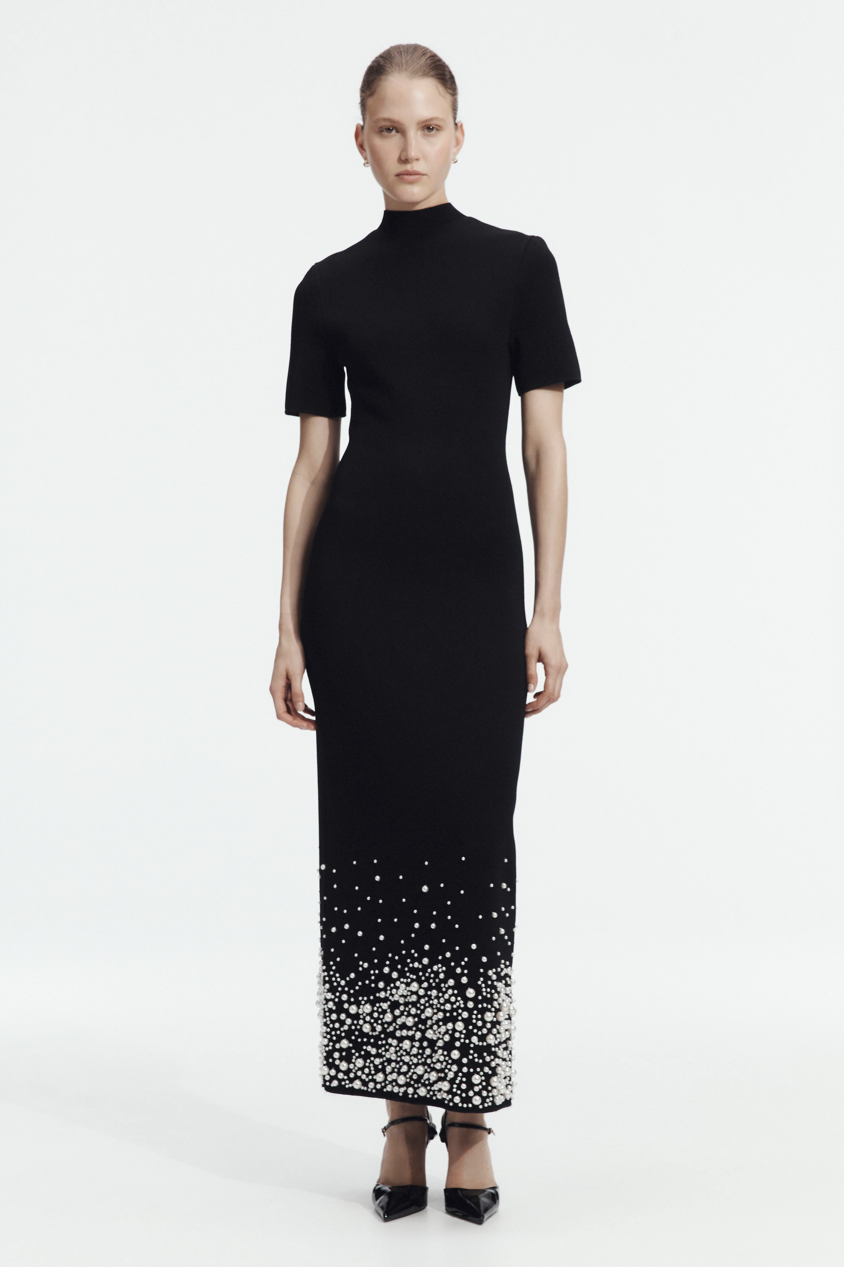Marlene Pearl Knit Midi Dress