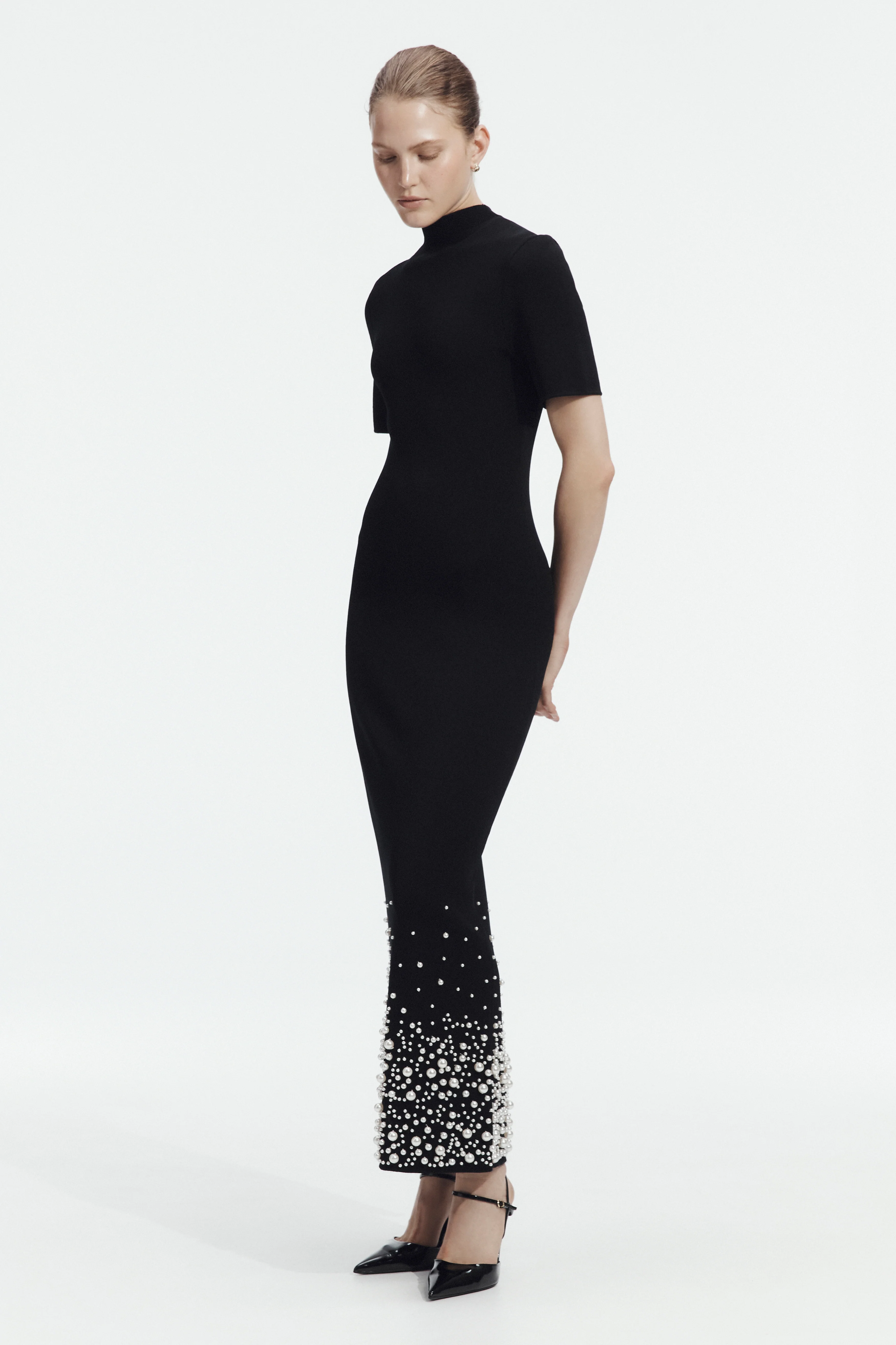 Marlene Pearl Knit Midi Dress - Image 3