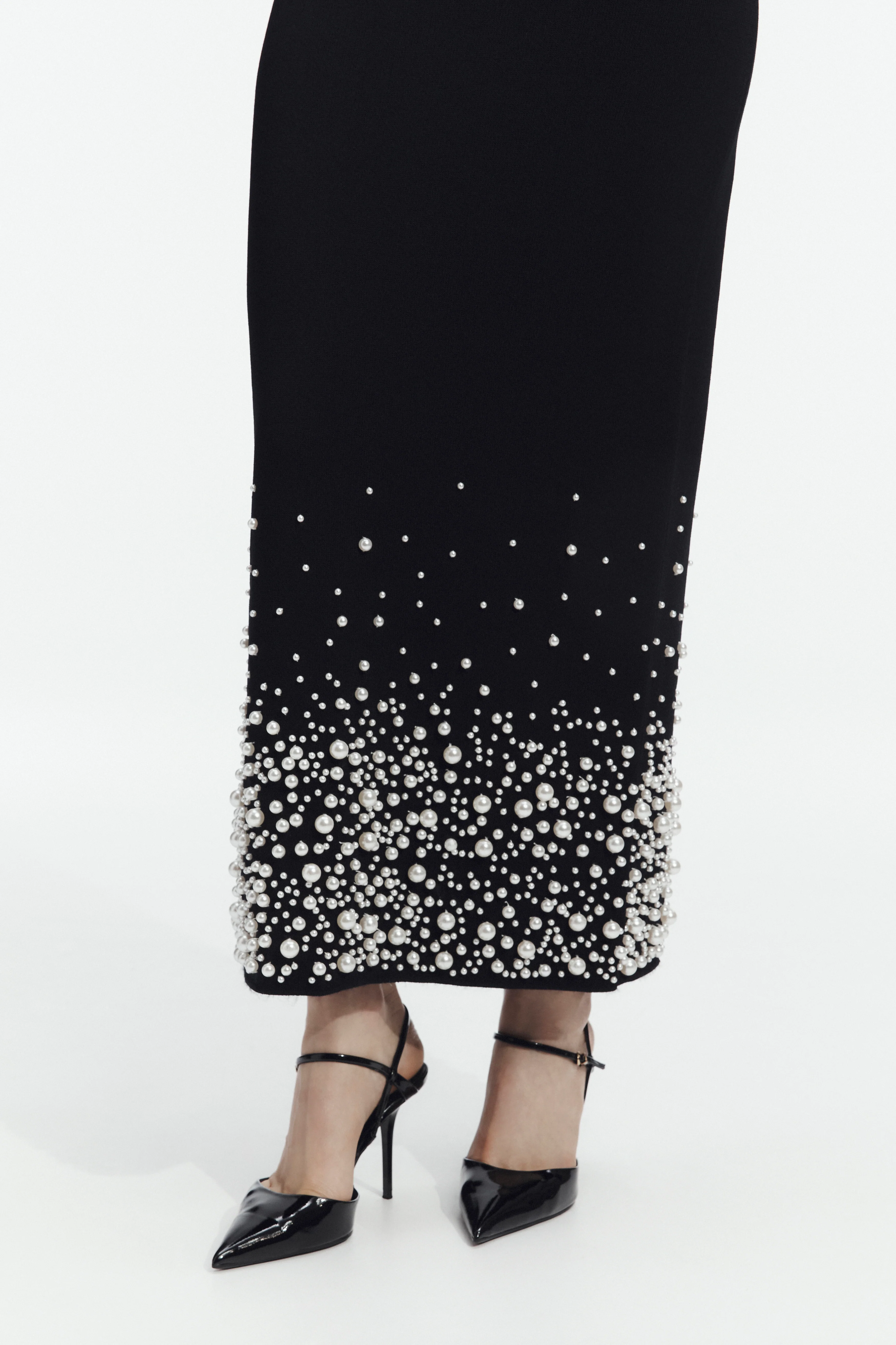Marlene Pearl Knit Midi Dress - Image 4