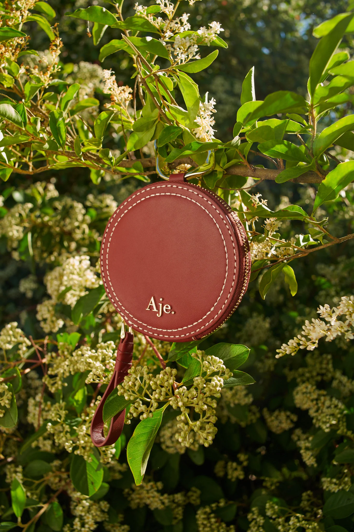 Medina Round Zip Leather Coin & Card Purse - Image 2