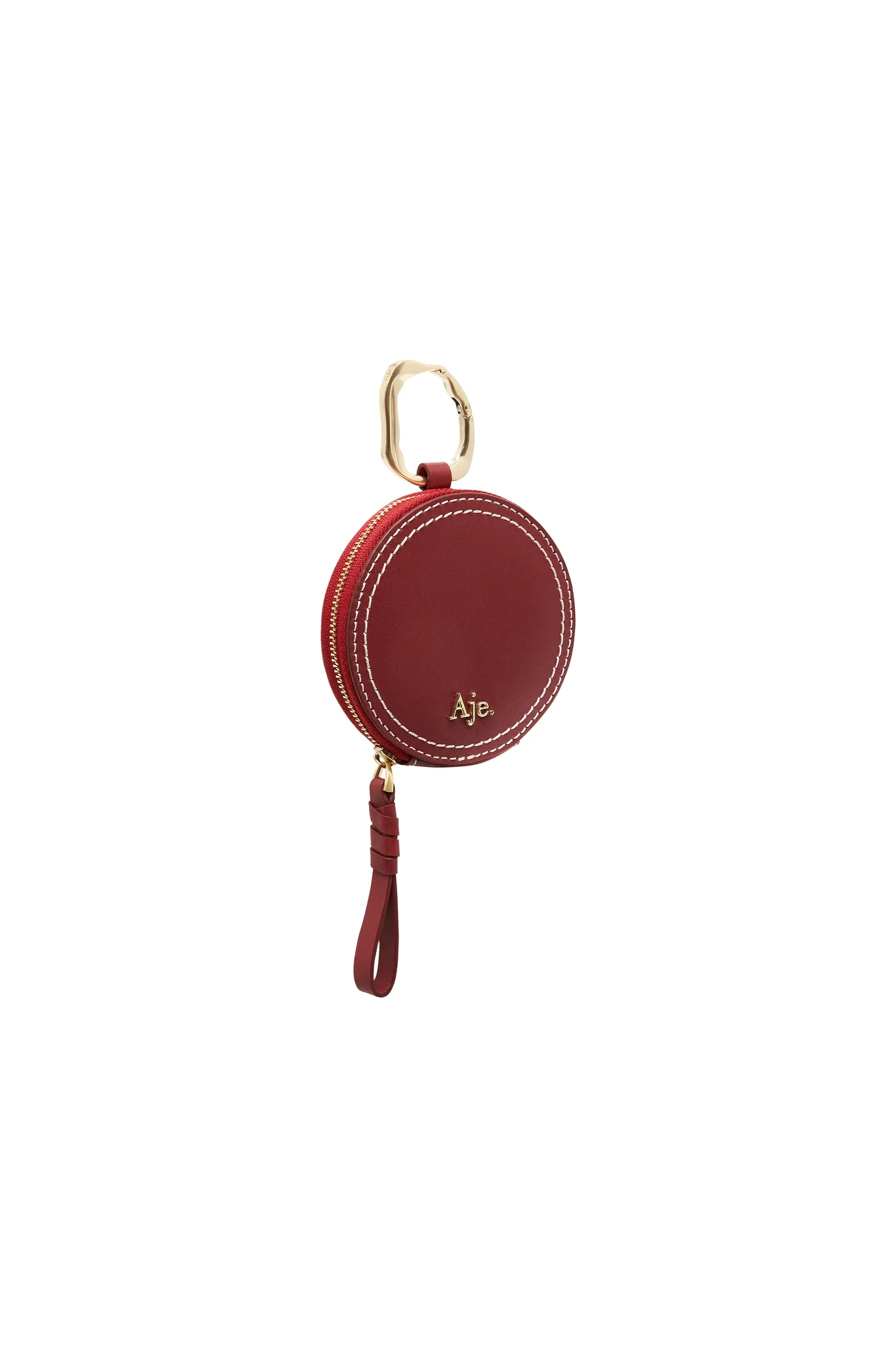 Medina Round Zip Leather Coin & Card Purse - Image 3