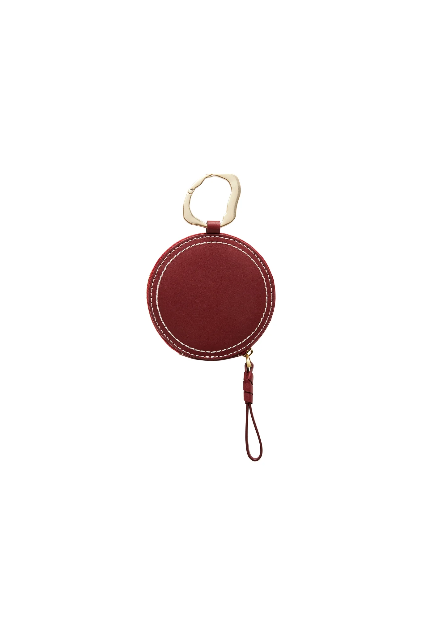 Medina Round Zip Leather Coin & Card Purse - Image 4