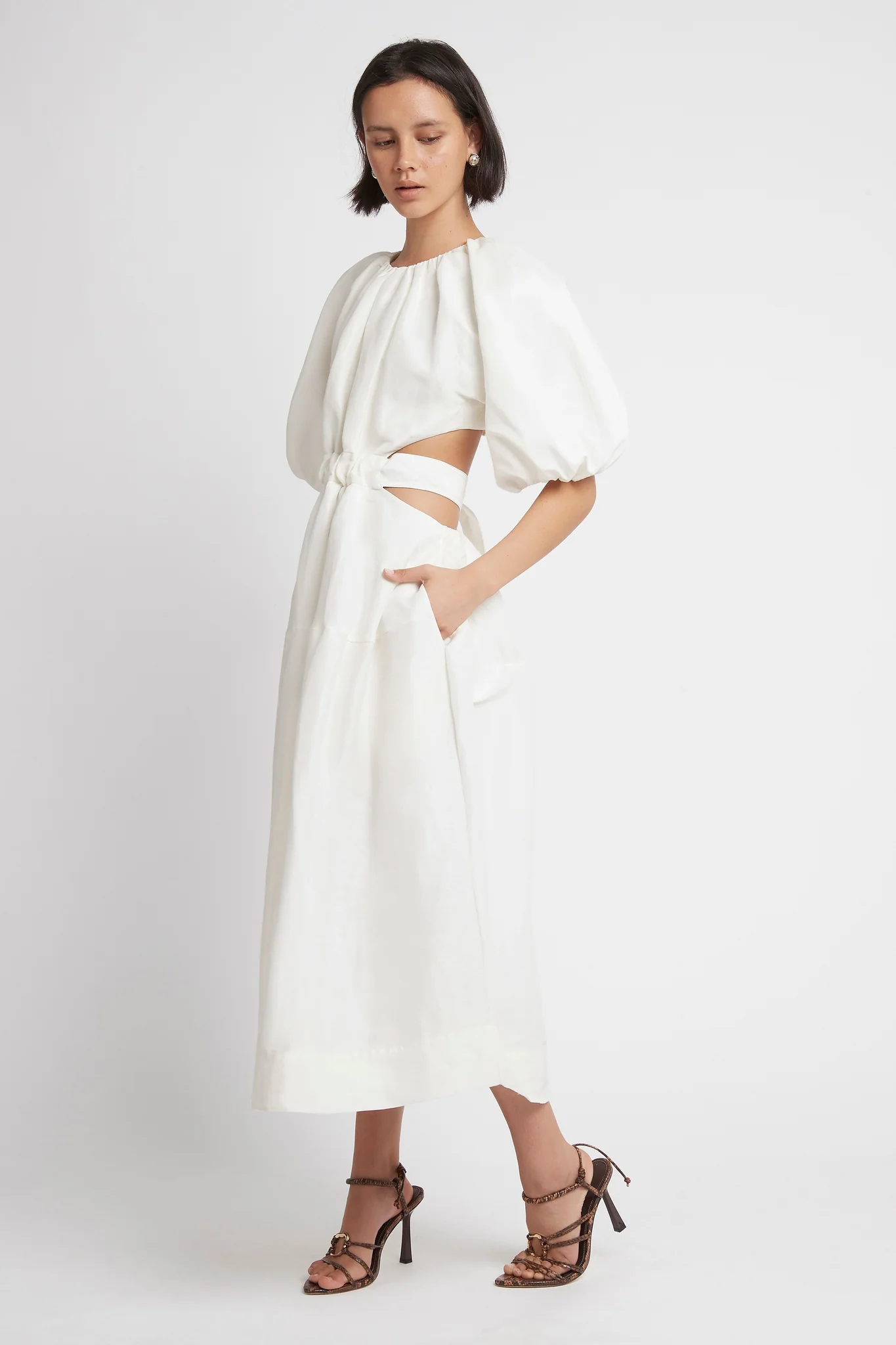 Mimosa Cutout Midi Dress - Image 3