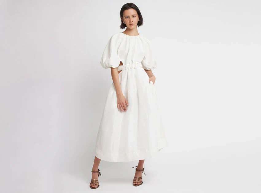 Mimosa Cutout Midi Dress - Image 8