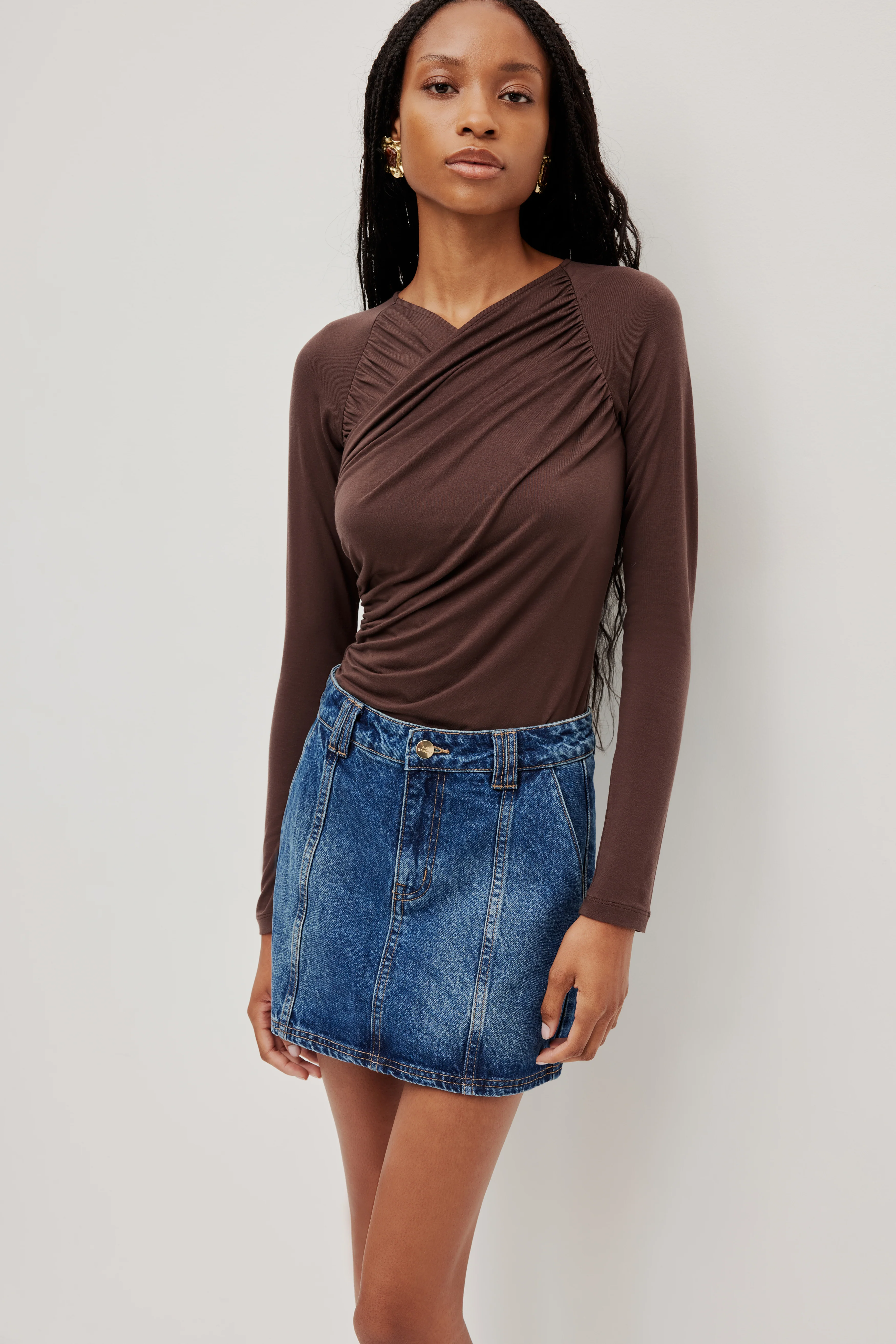 Myles Denim Mini Skirt - Image 4