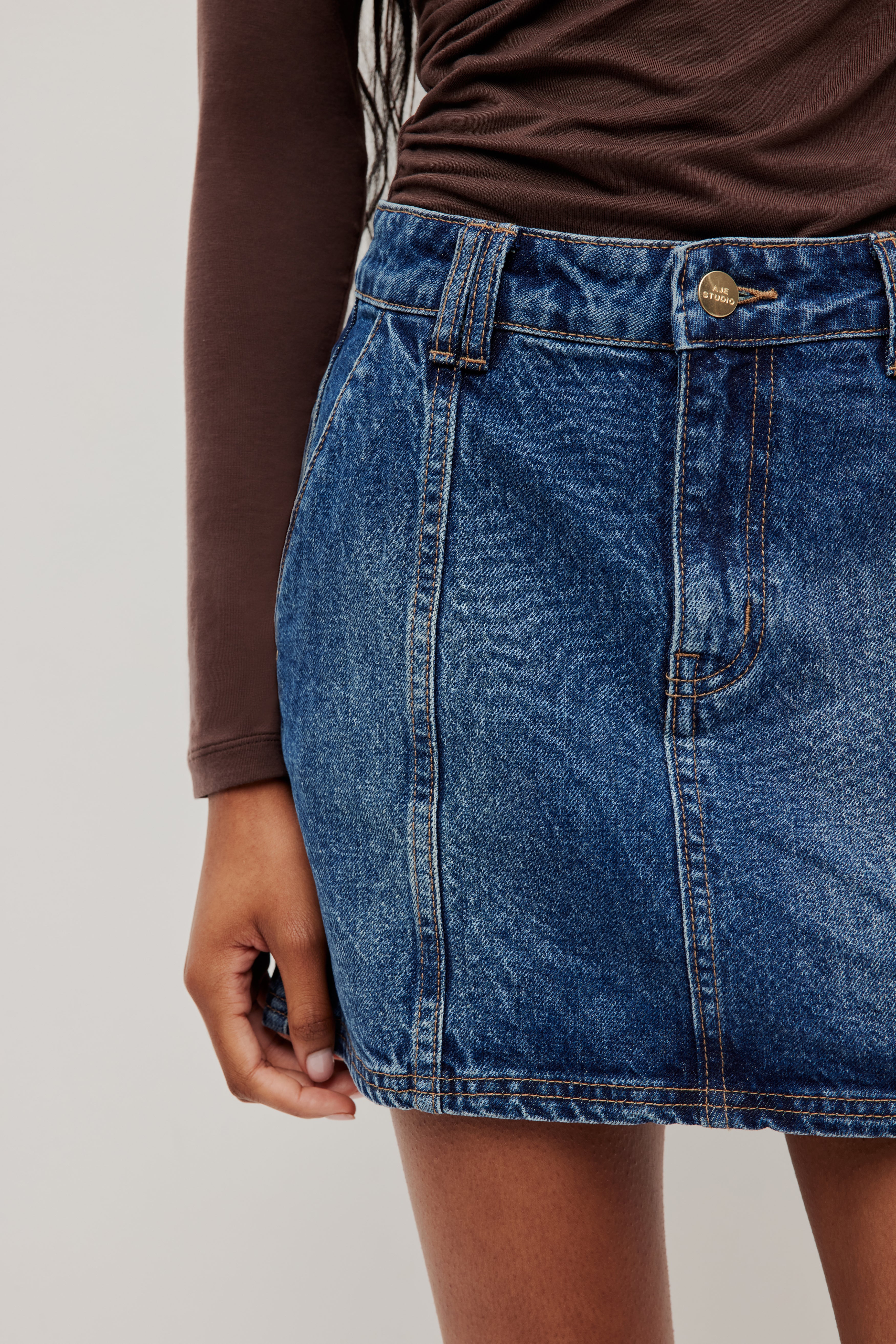 Myles Denim Mini Skirt - Image 5