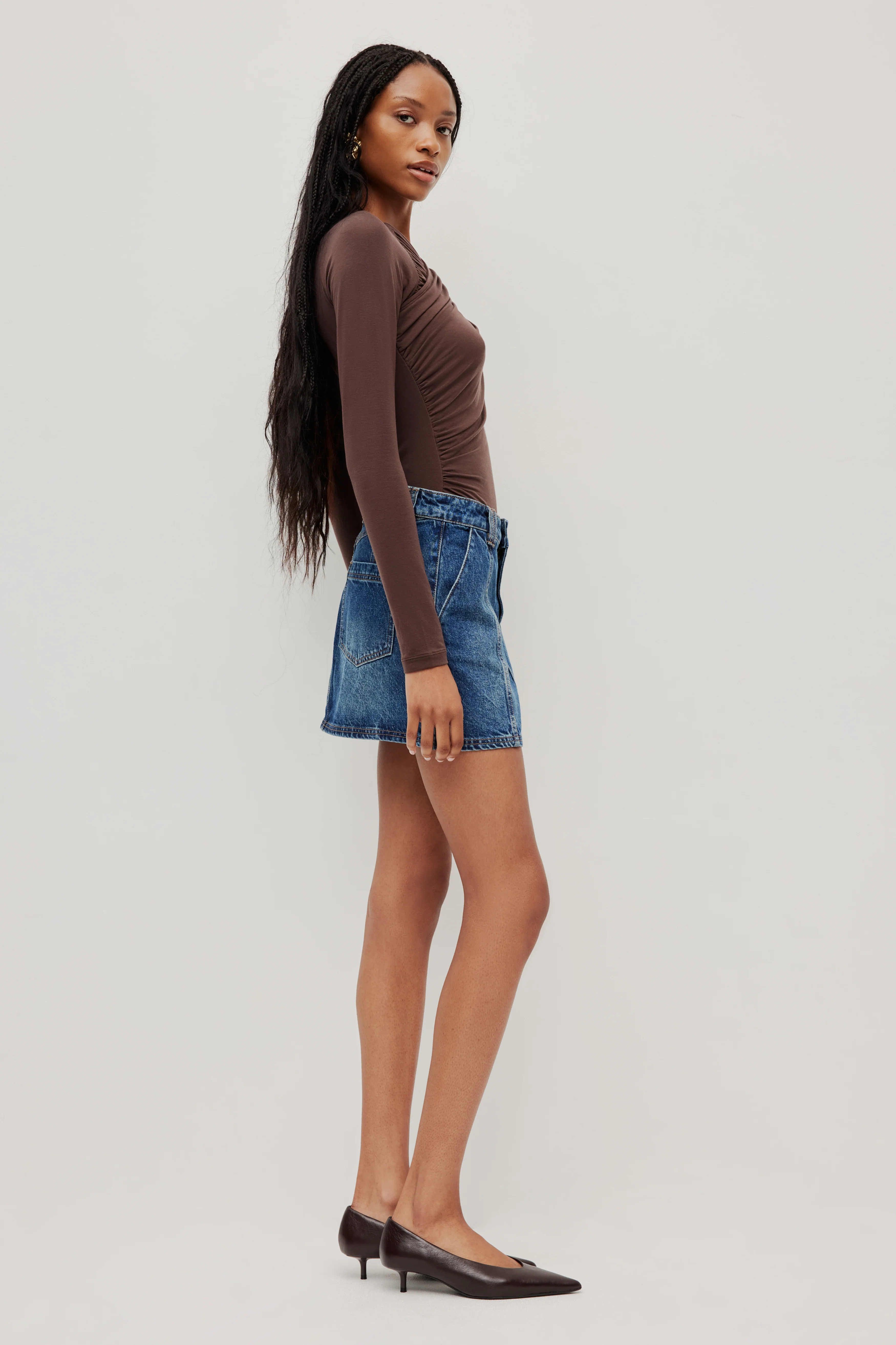 Myles Denim Mini Skirt - Image 6