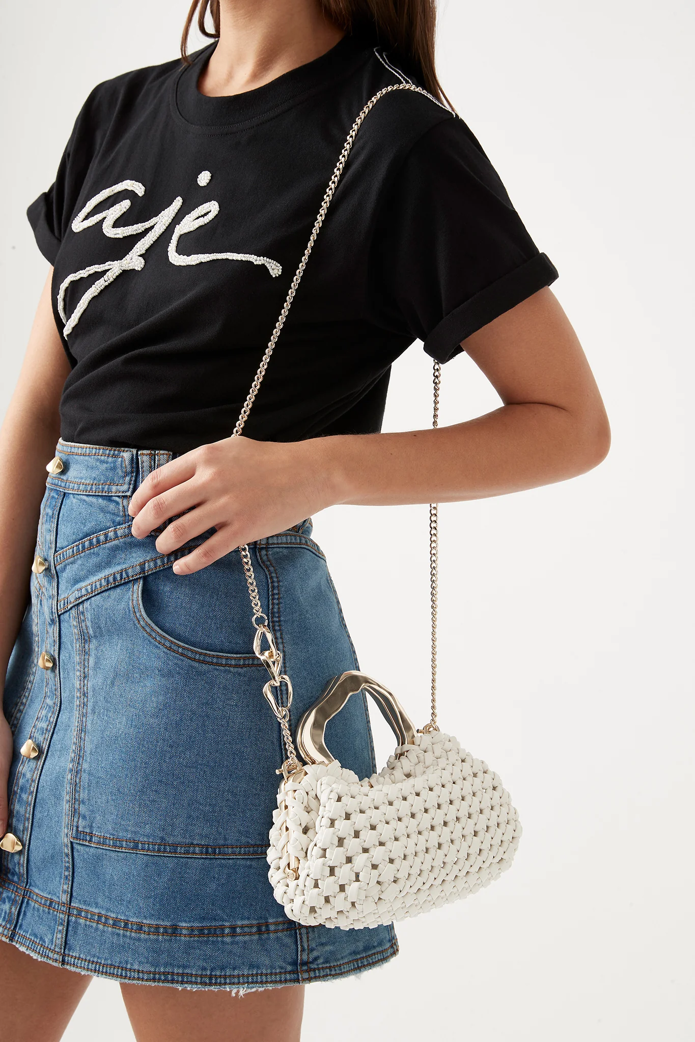 New Weave Micro Frame Bag - Image 6