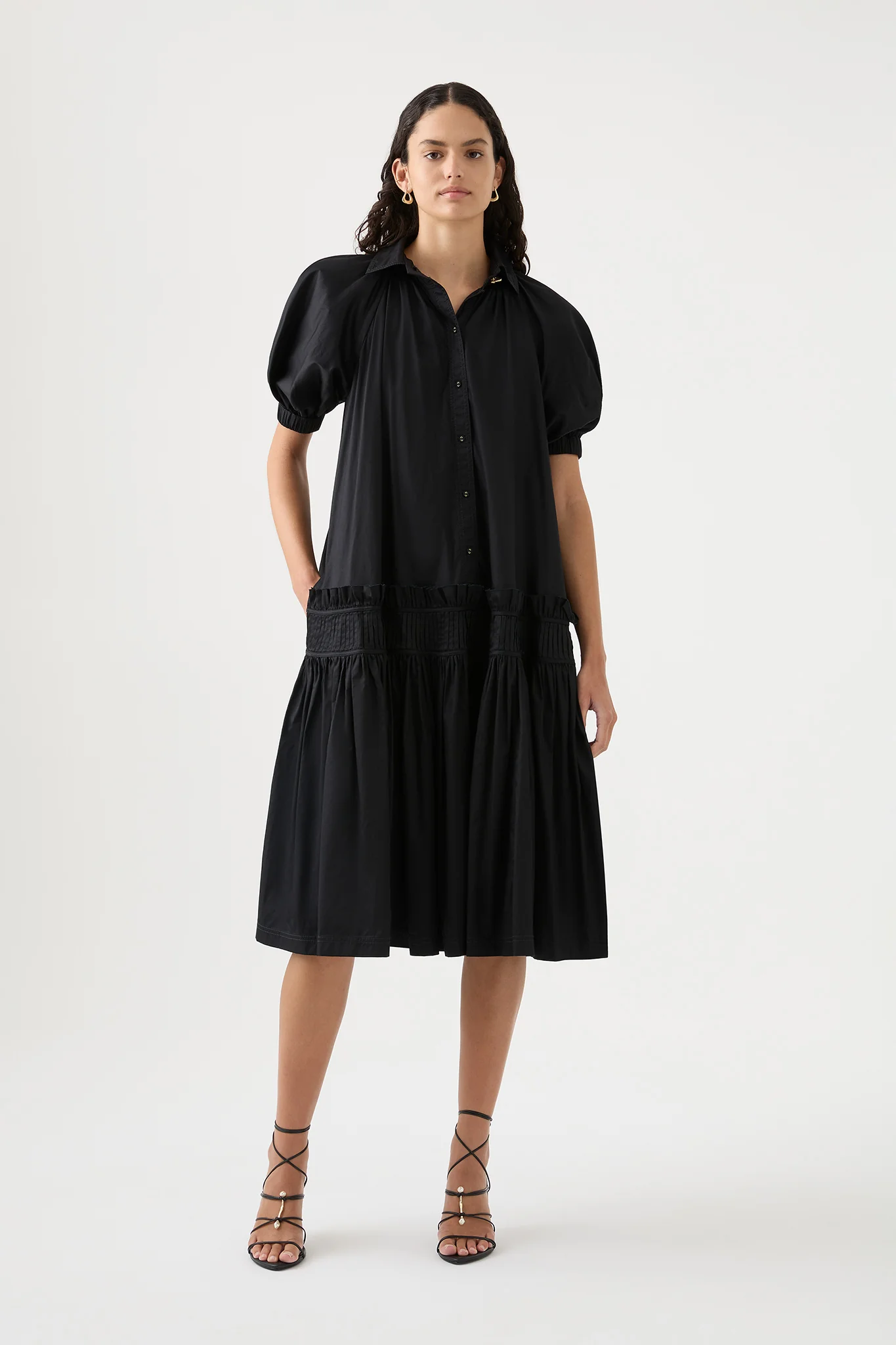 Novella Midi Smock Dress - Image 3