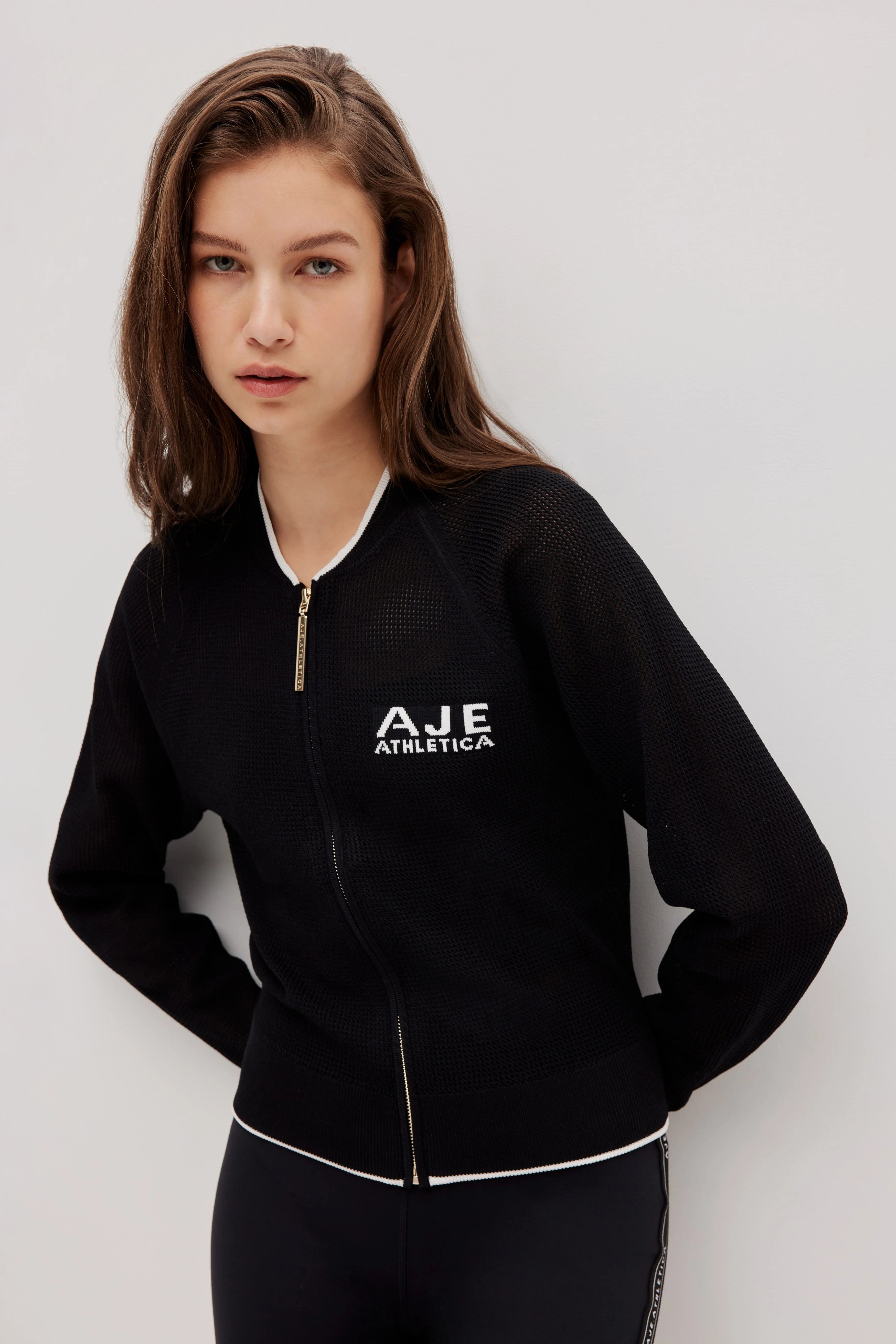 Open Knit Zip Jacket 168 - Image 3