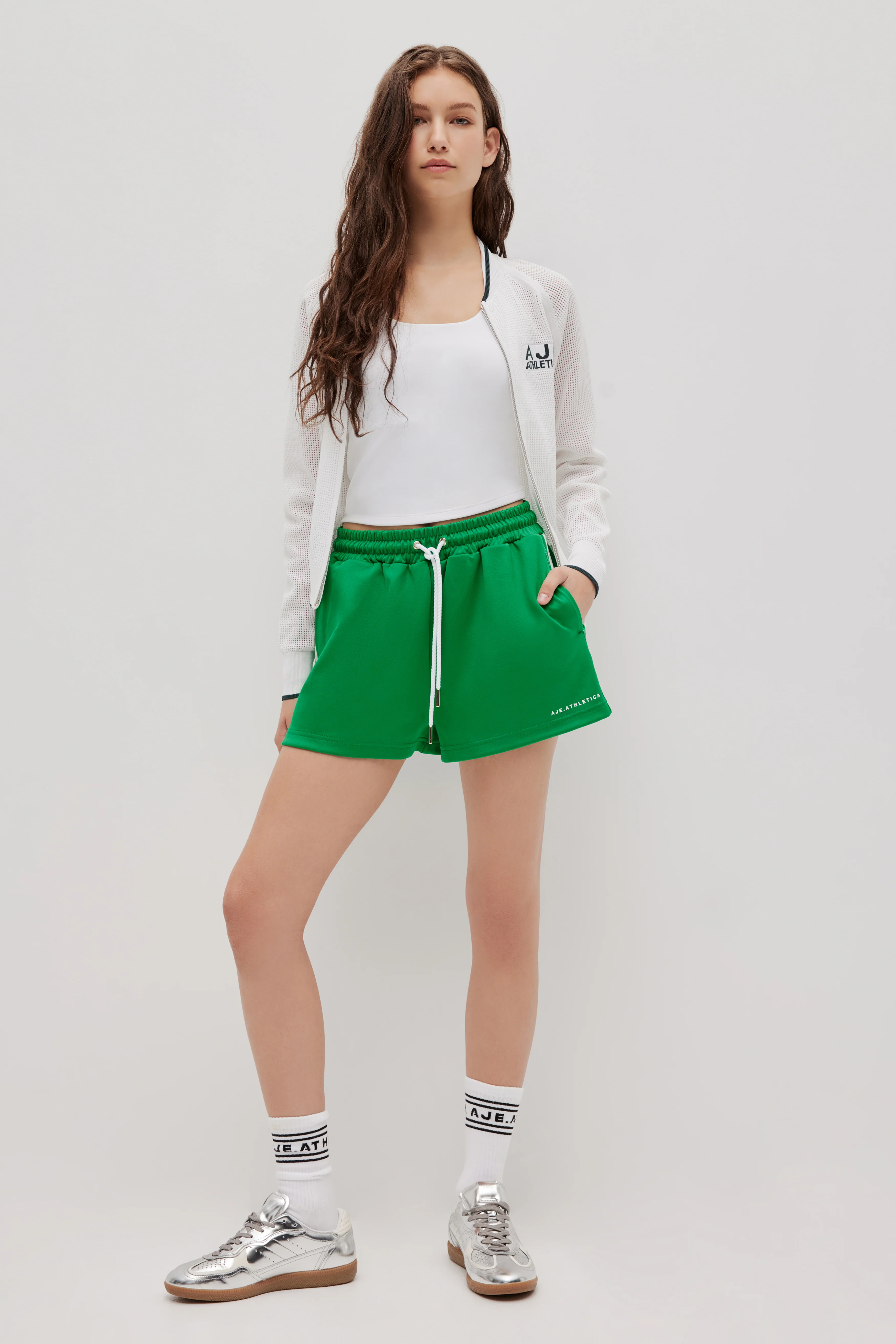 Open Knit Zip Jacket 168