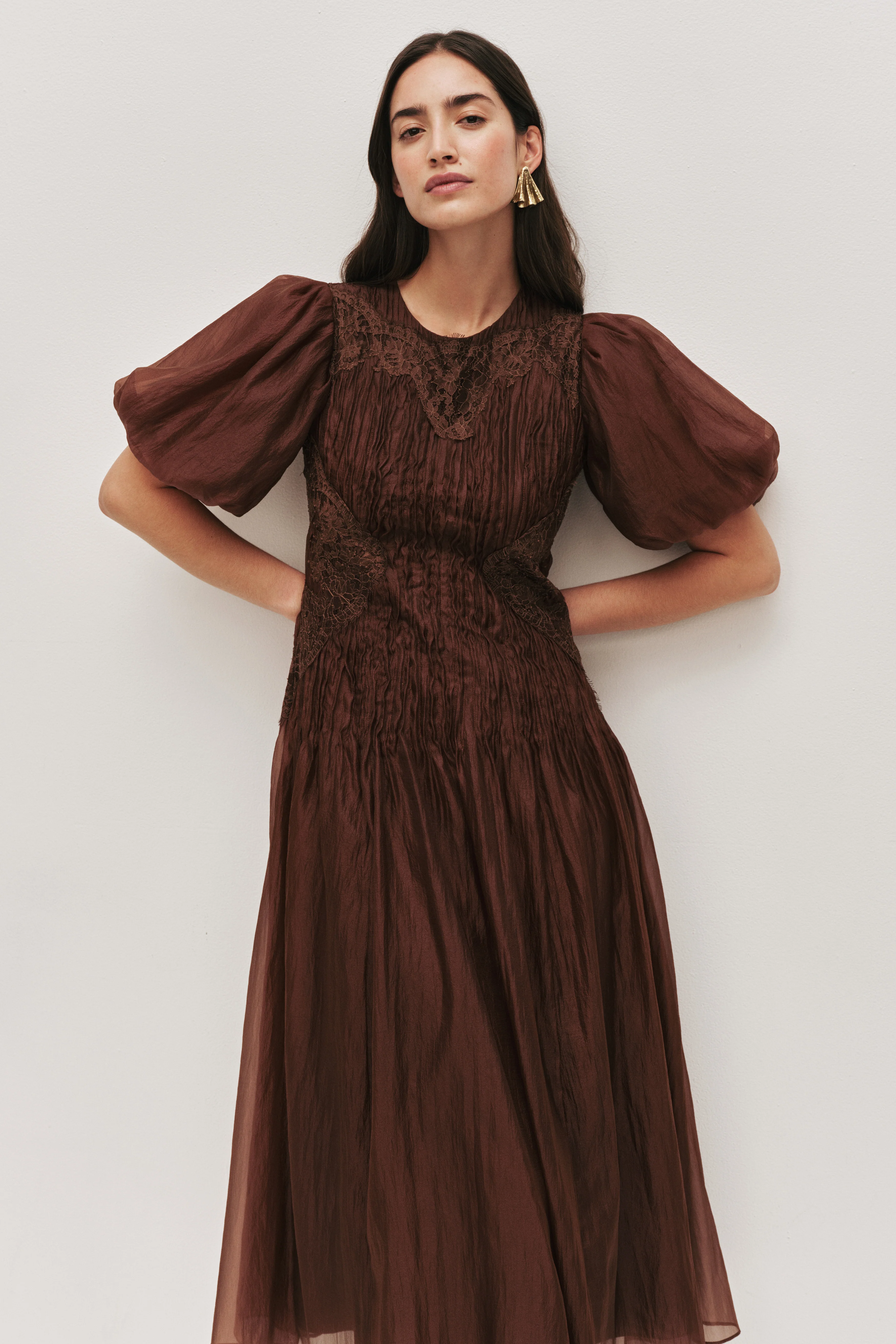 Ophelia Lace Midi Dress - Image 3