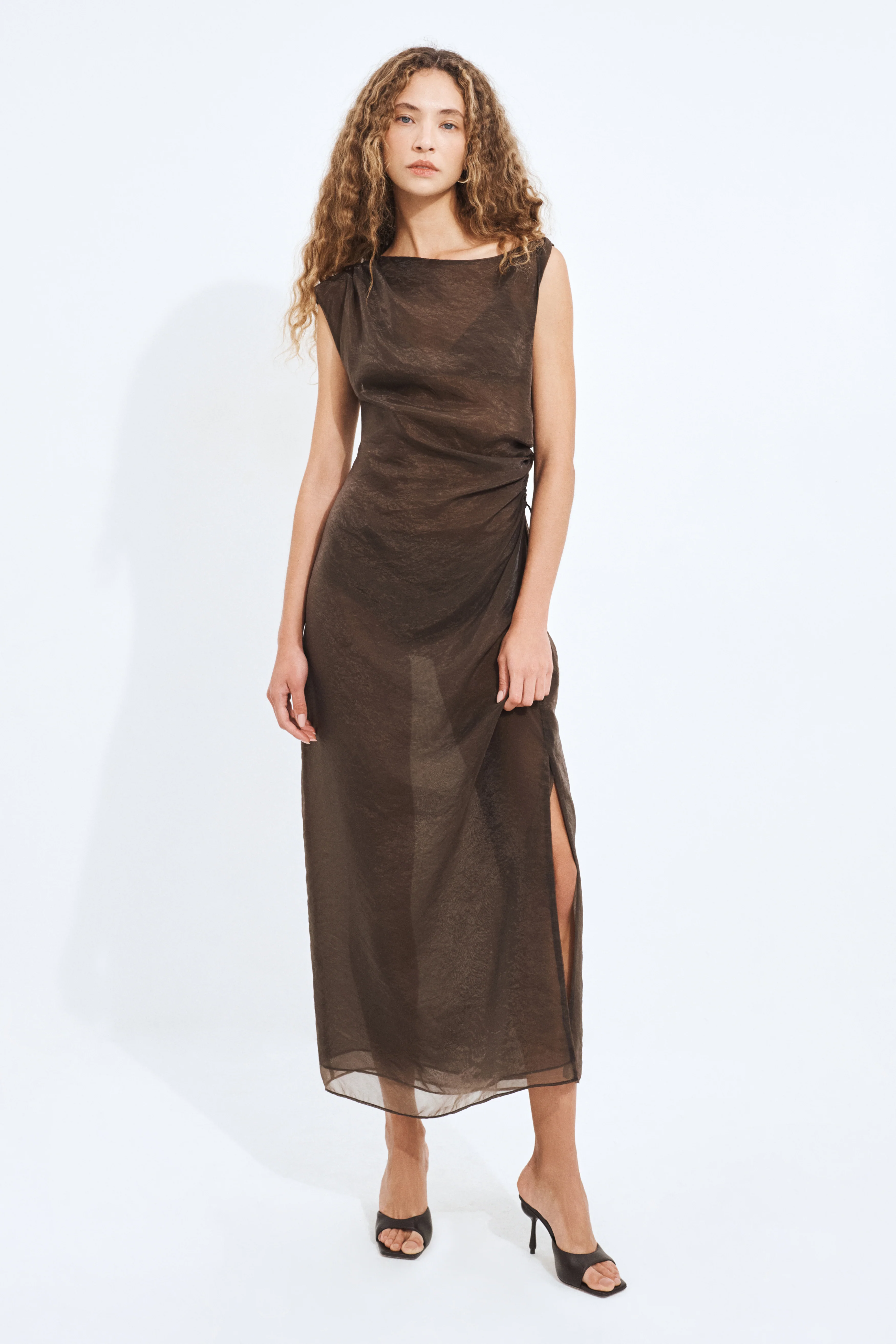 Paige Organza Midi Dress - Image 3