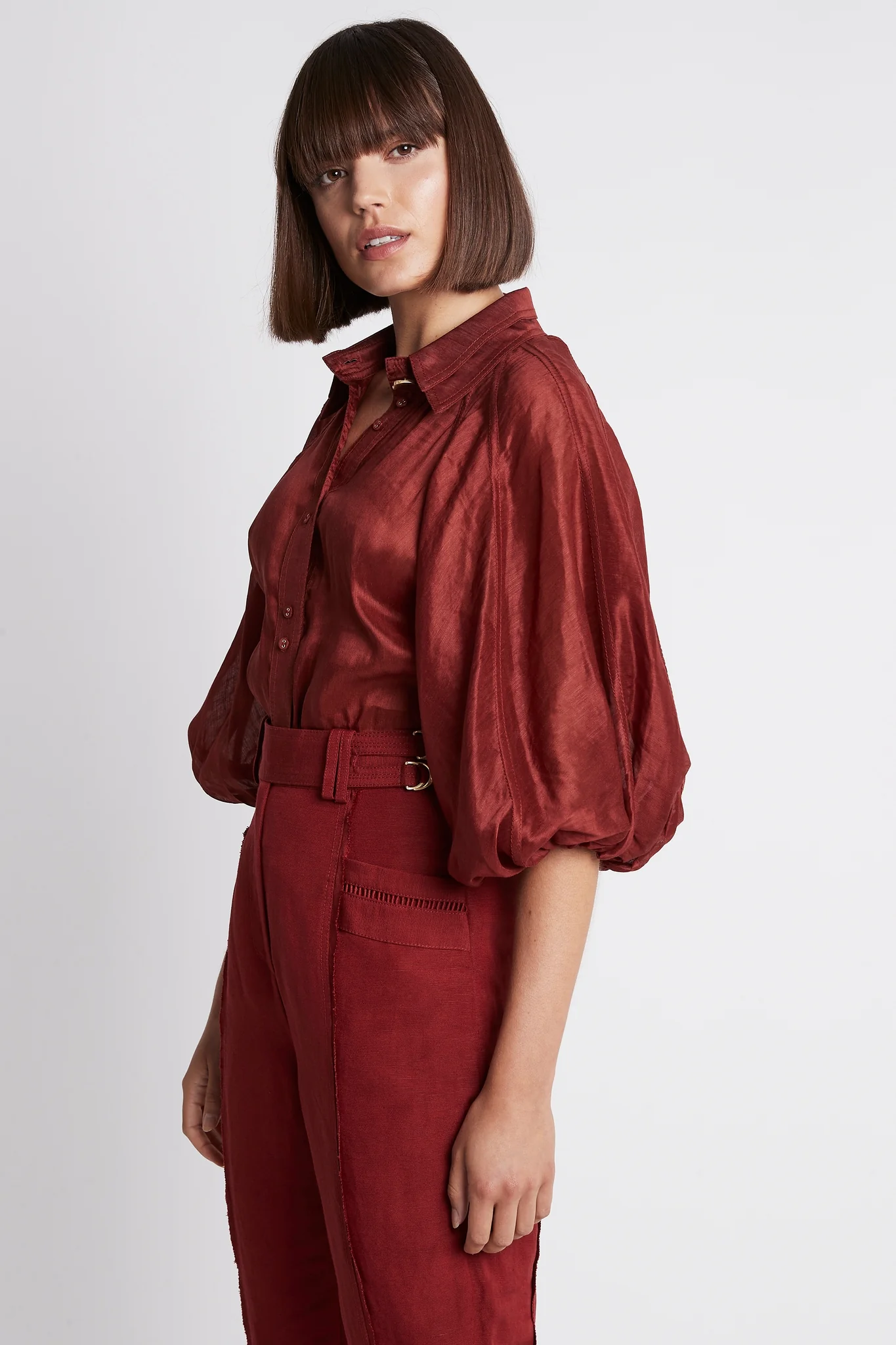 Palms Puff Sleeve Shirt - Image 4