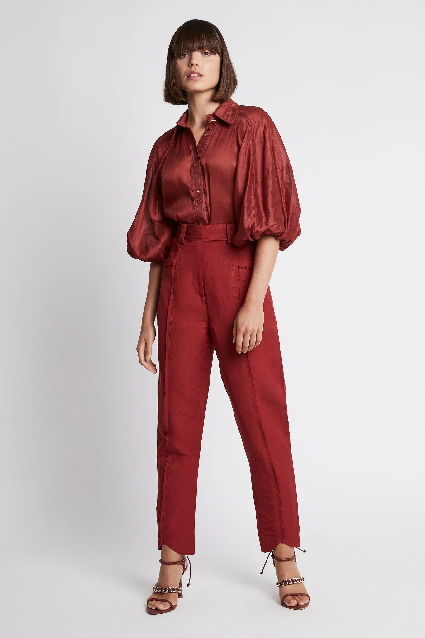 Palms Puff Sleeve Shirt - Image 7