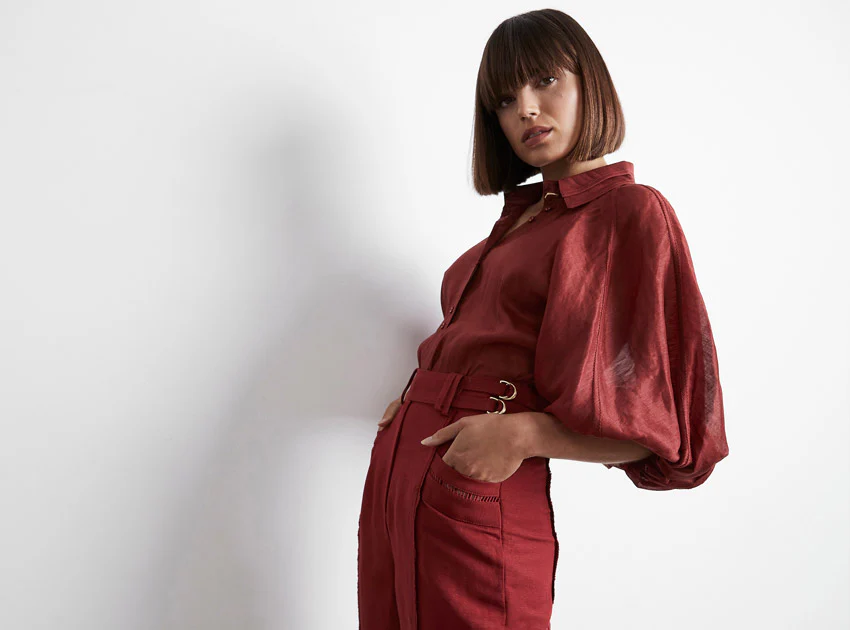 Palms Puff Sleeve Shirt - Image 8