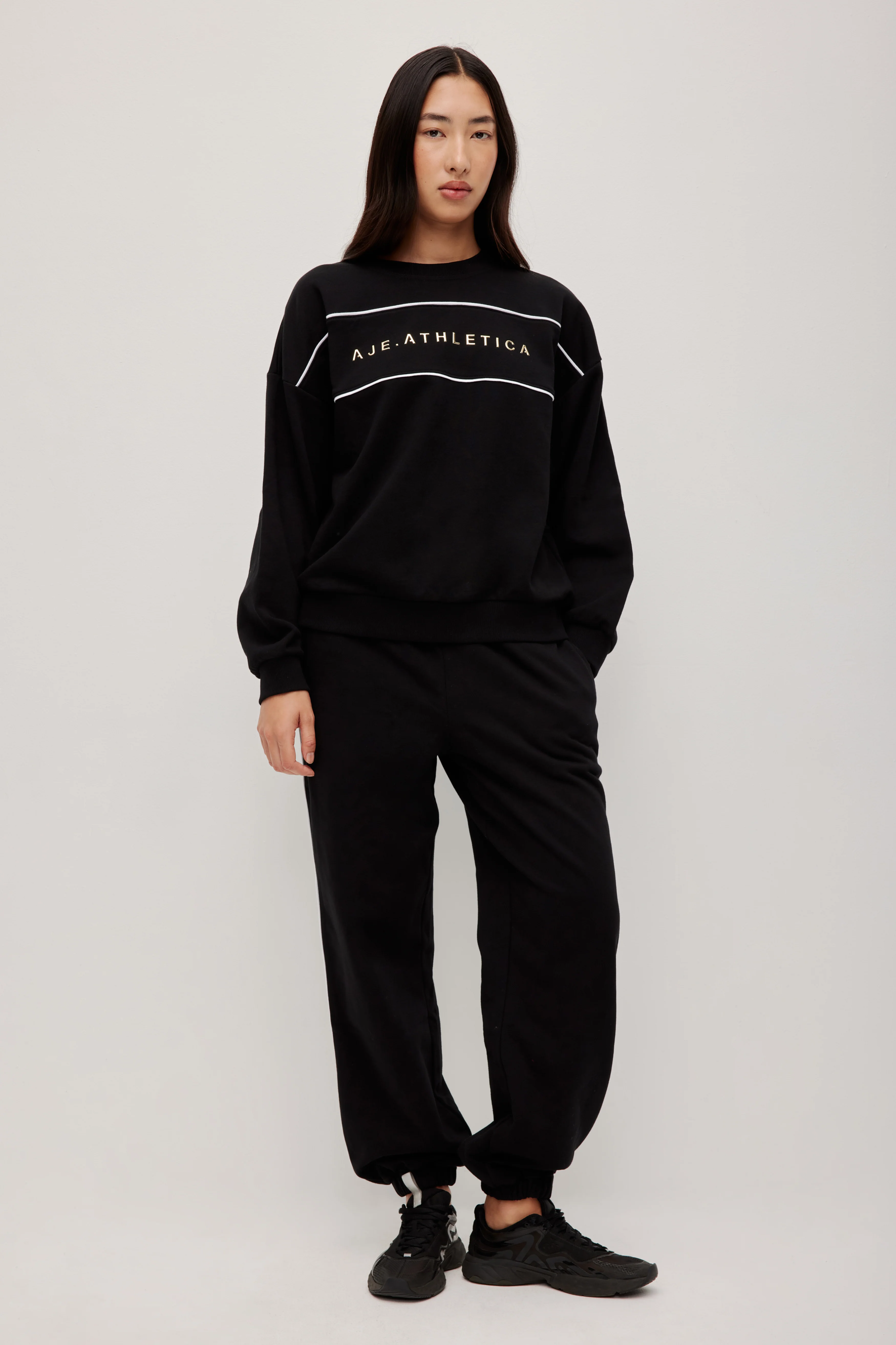 Panelled Logo Jumper