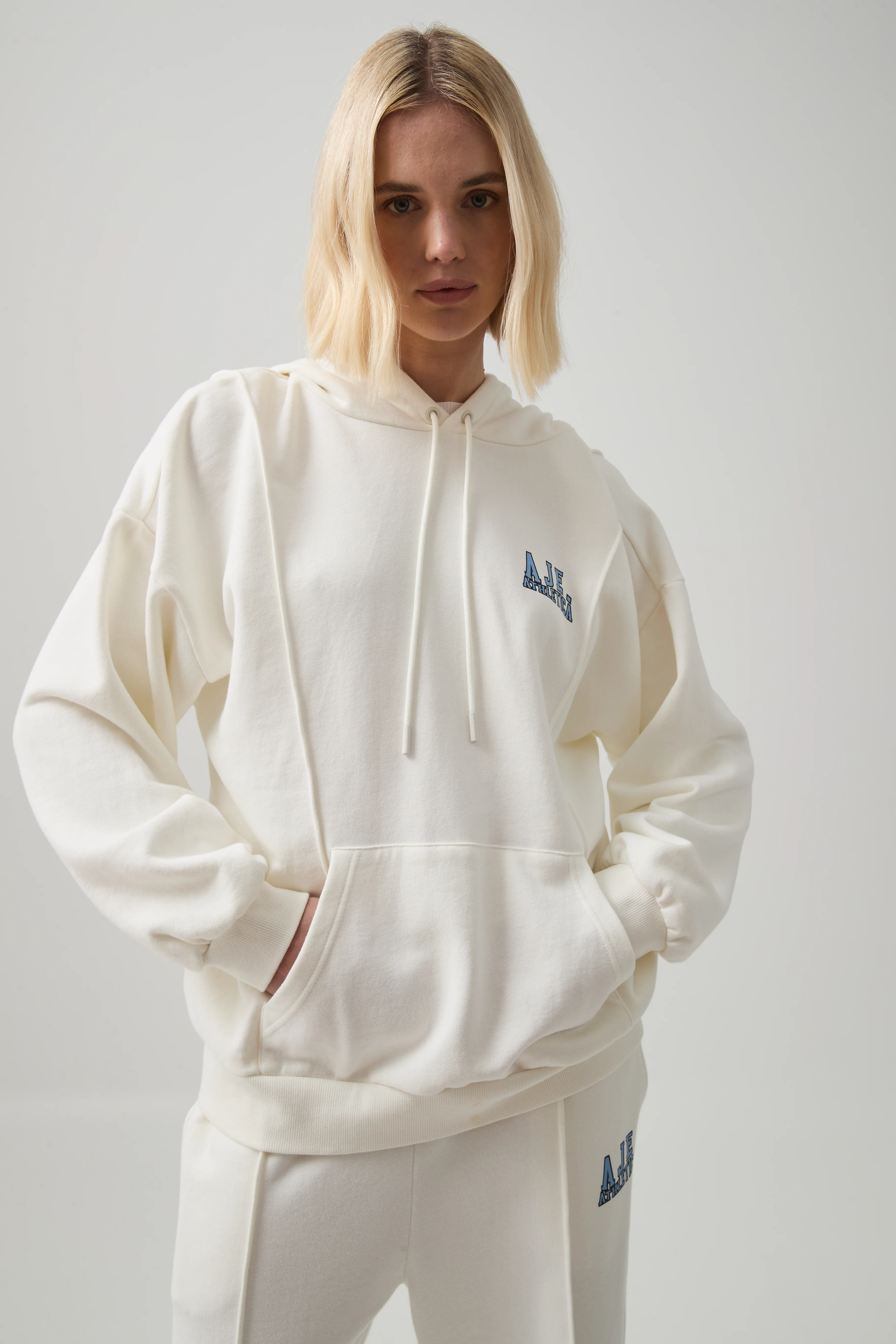Pin Tuck Oversized Hoodie 411 - Image 3