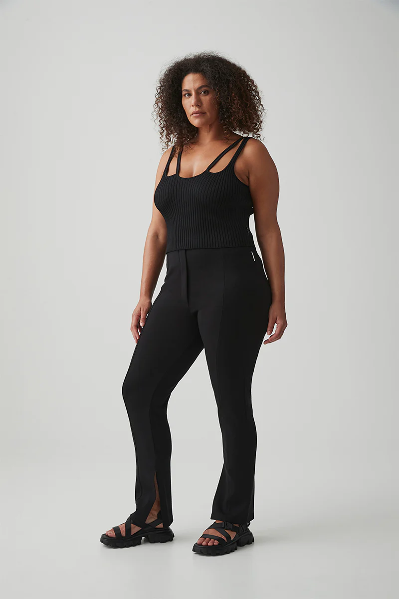 Pintuck Split Hem Pant 520 - Image 12