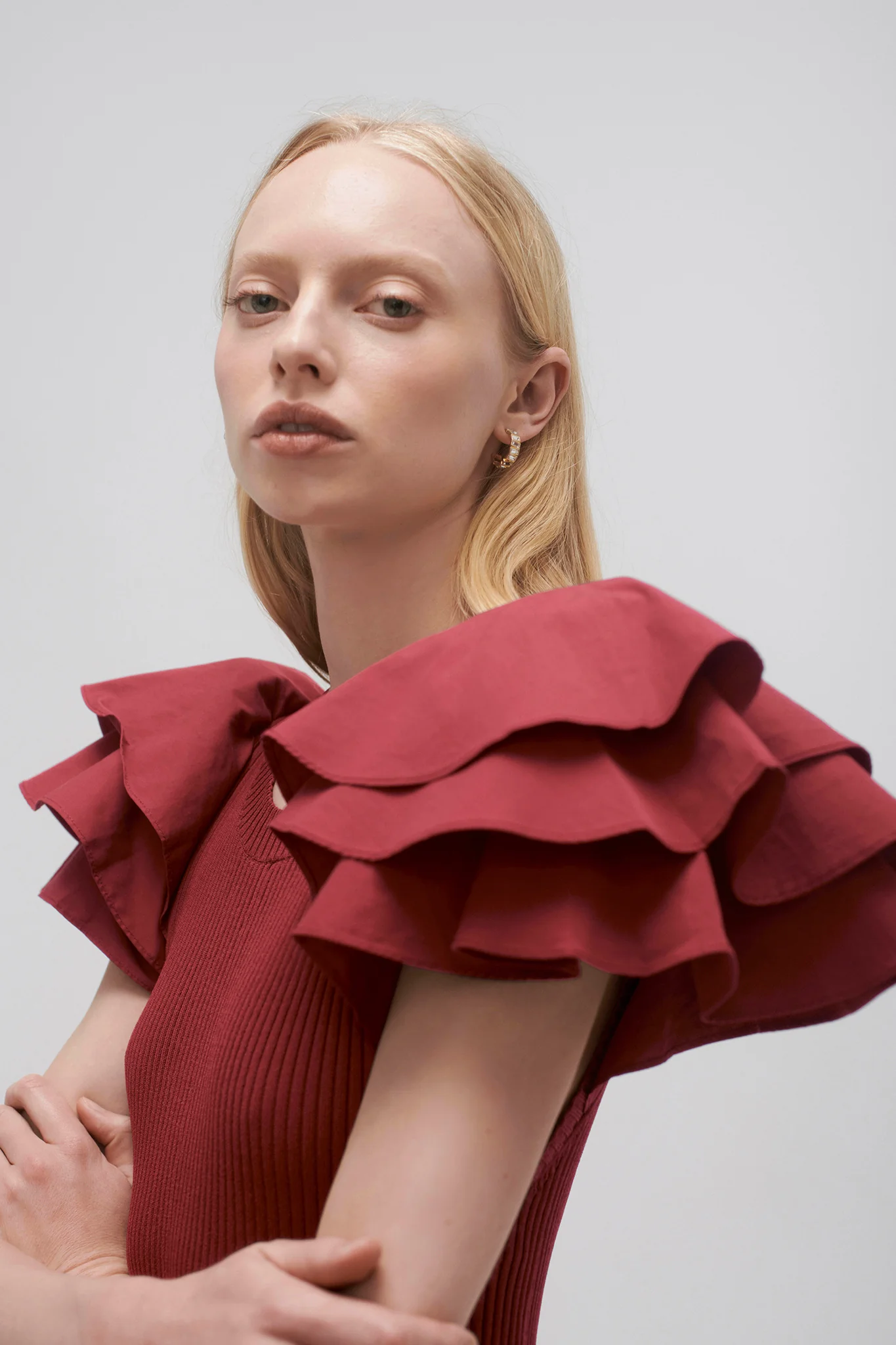 Questa Puff Midi Dress - Image 4