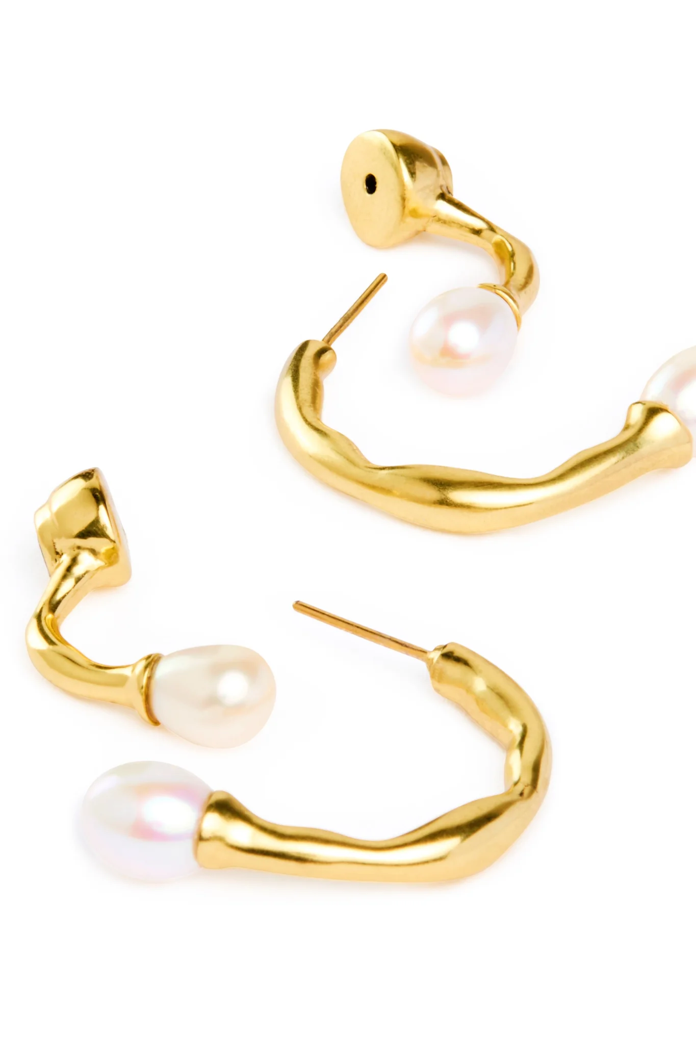 Ramona Pearl Bar Hoop - Image 4