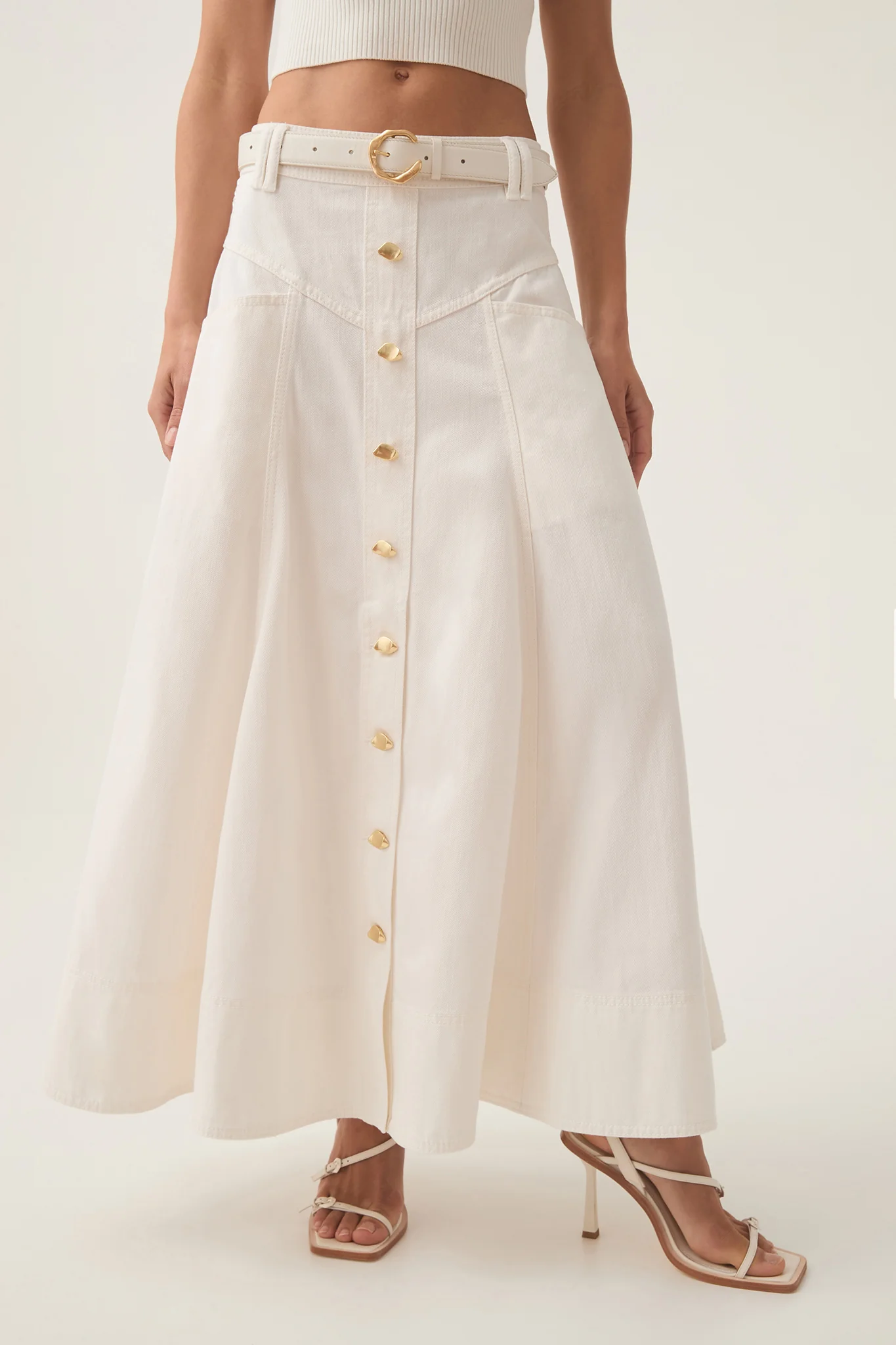 Ren Denim Midi Skirt - Image 5
