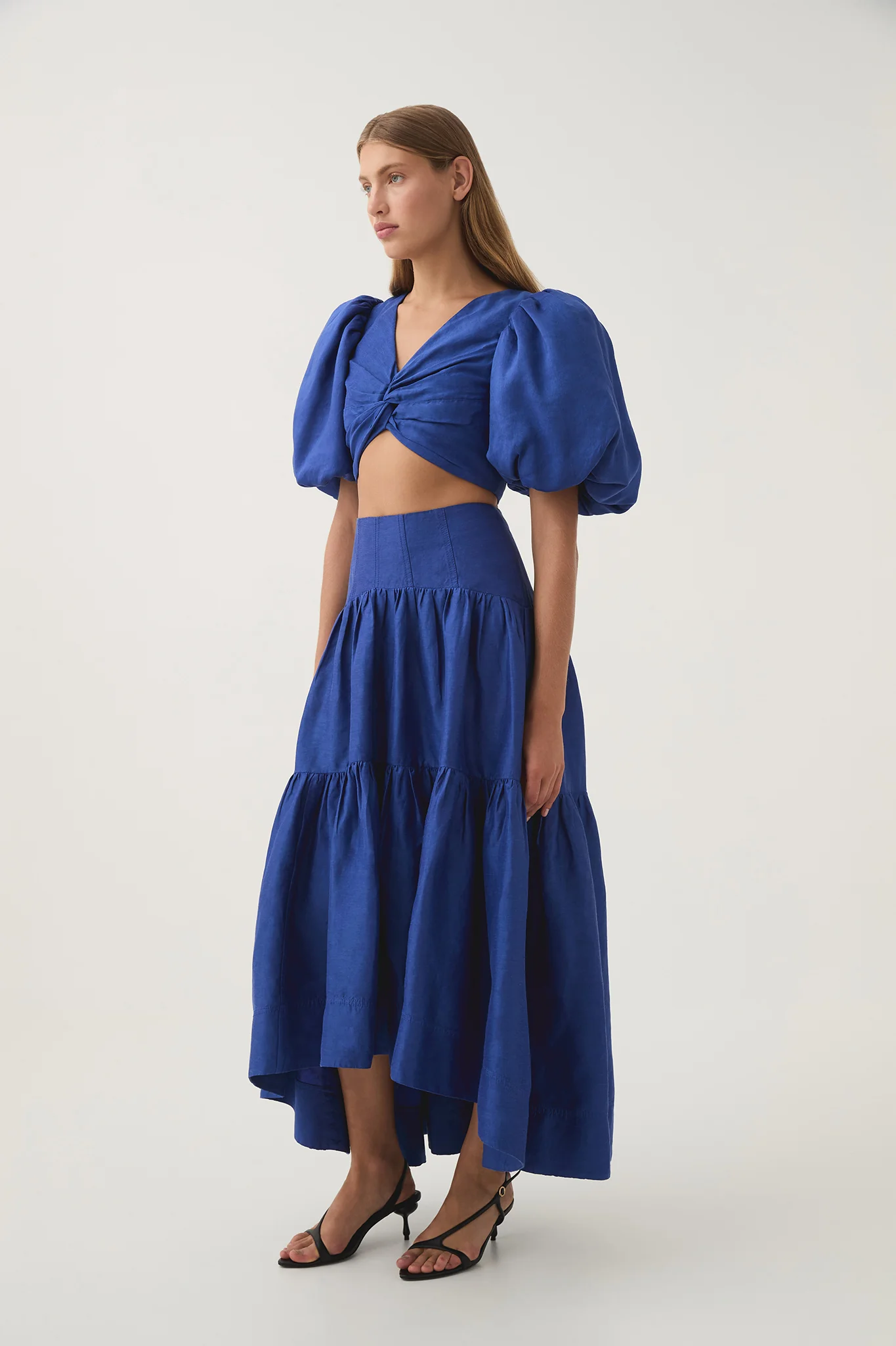 Reverb Gathered Midi Skirt - Image 3