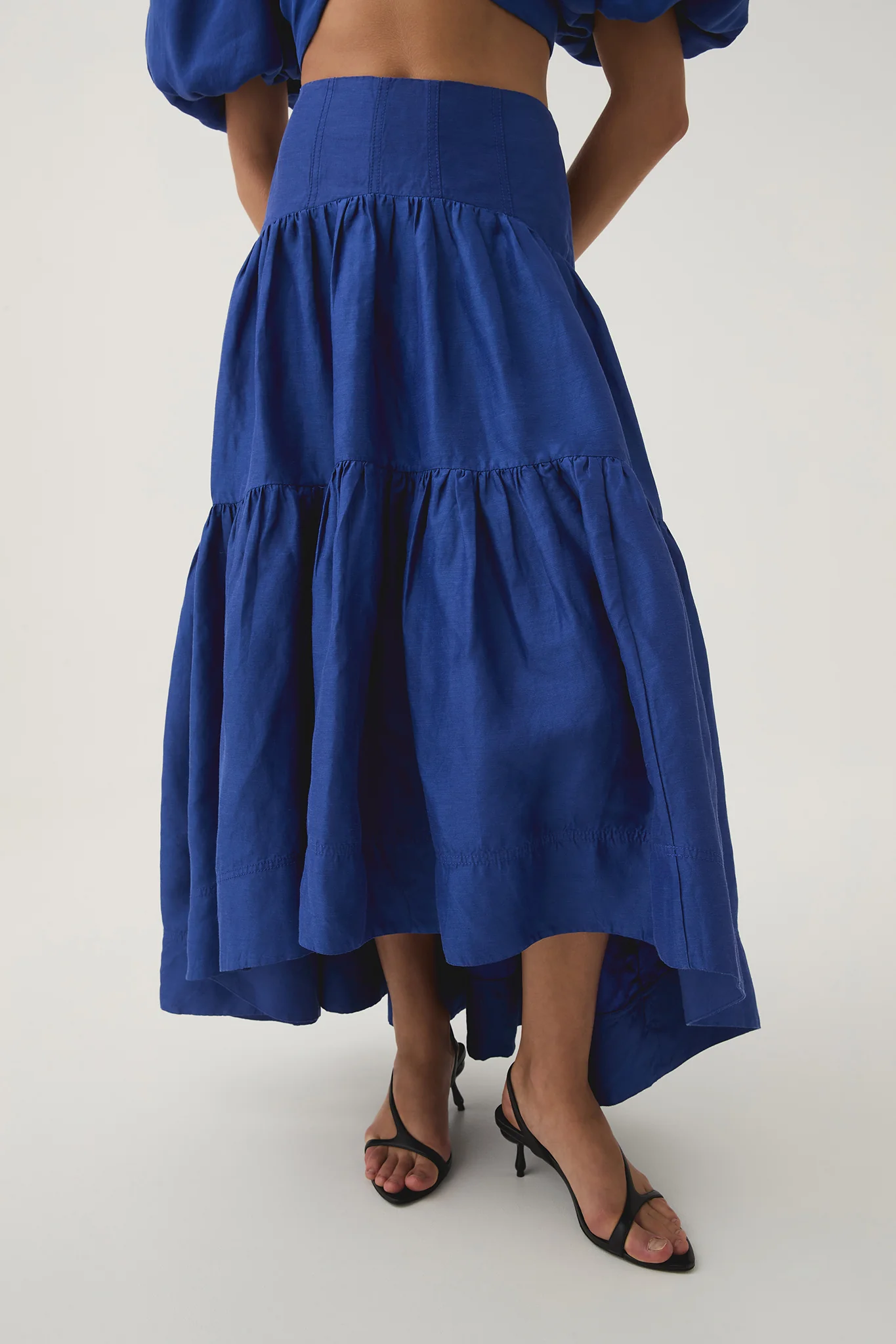 Reverb Gathered Midi Skirt - Image 4