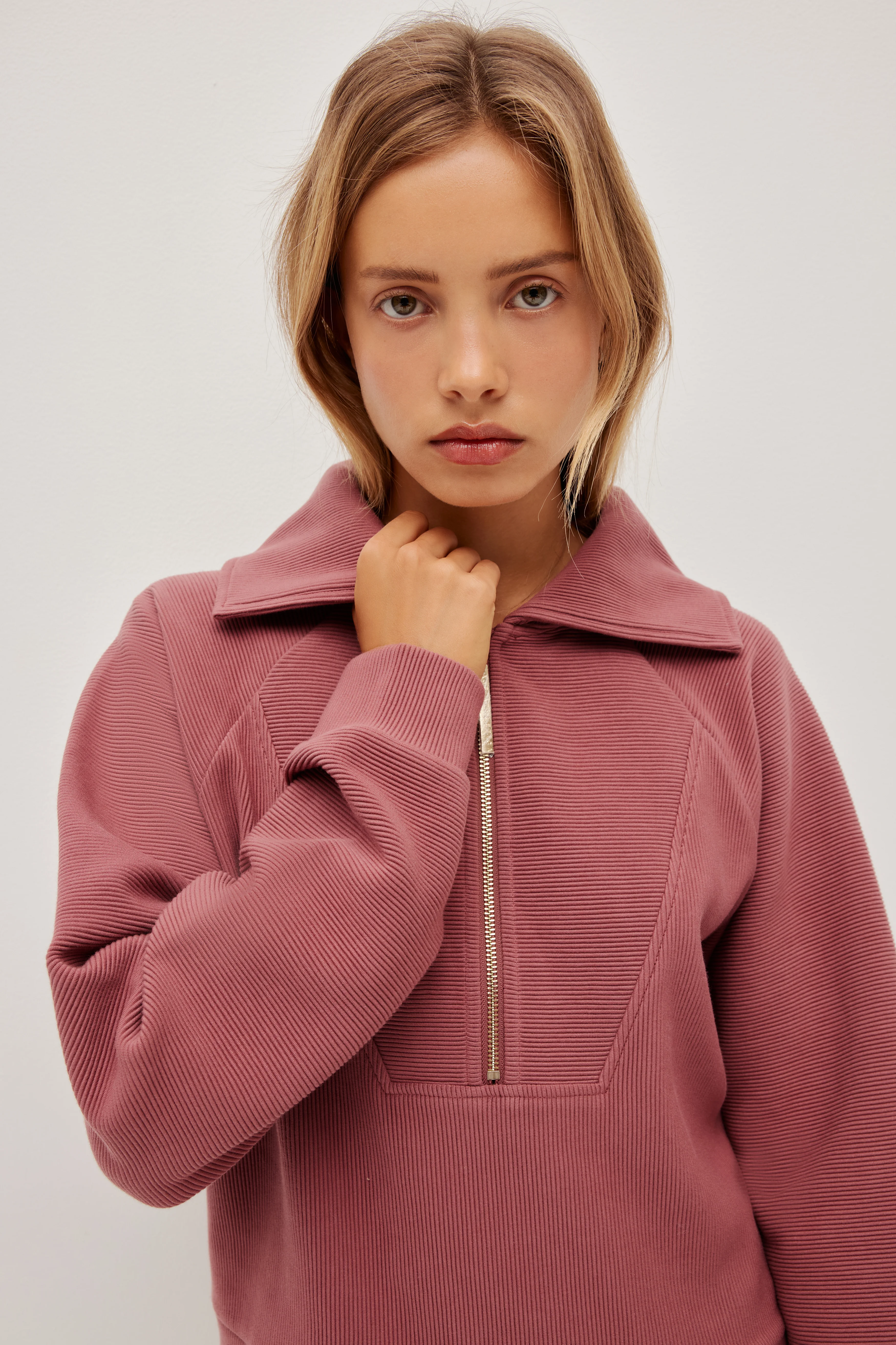 Rib 1/4 Zip Jumper - Image 6