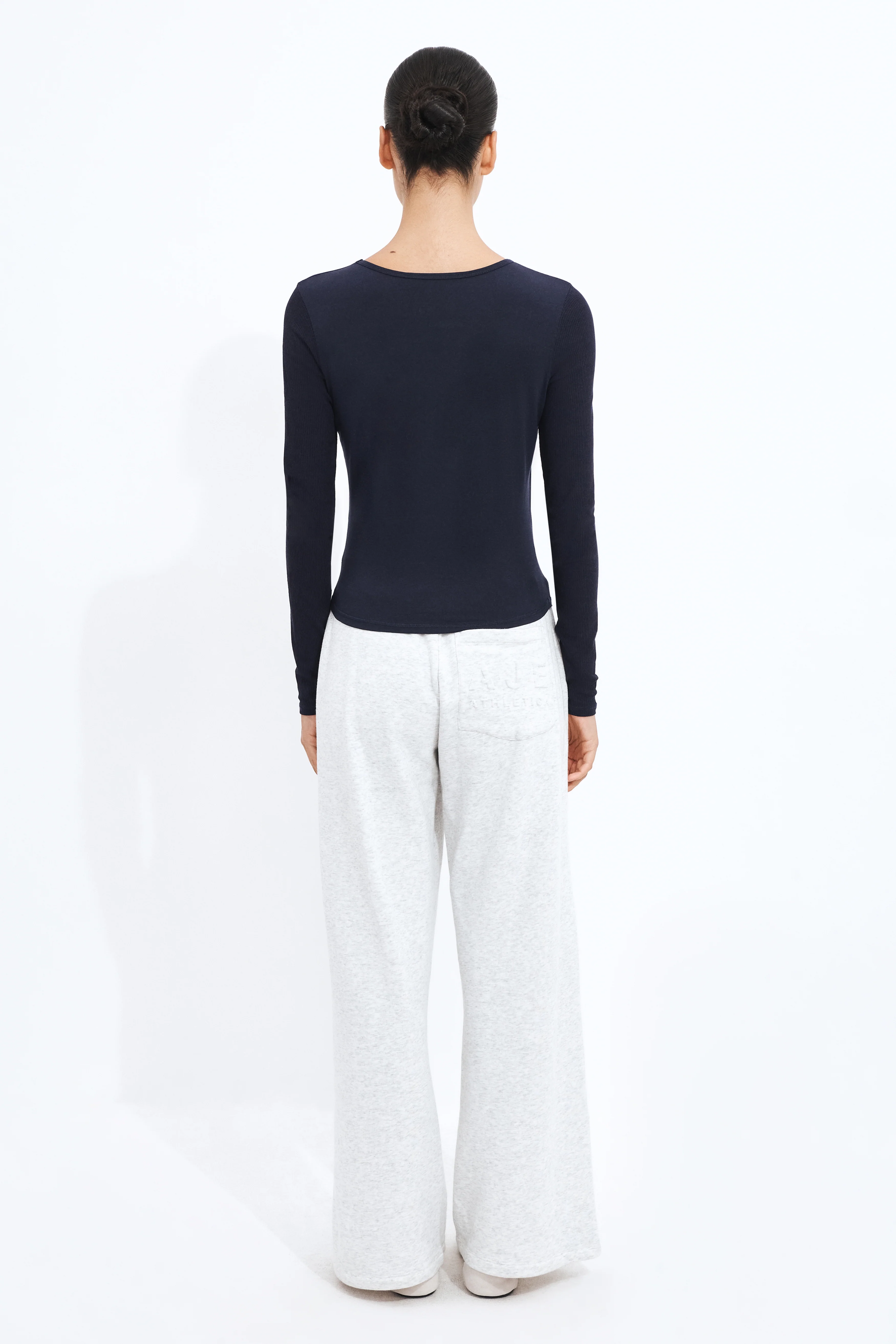 Rib Sleeve Long Sleeve Top - Image 6
