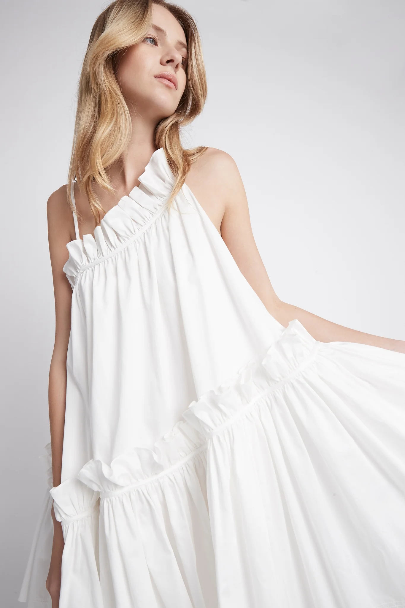 Romance Asymmetric Mini Dress - Image 4