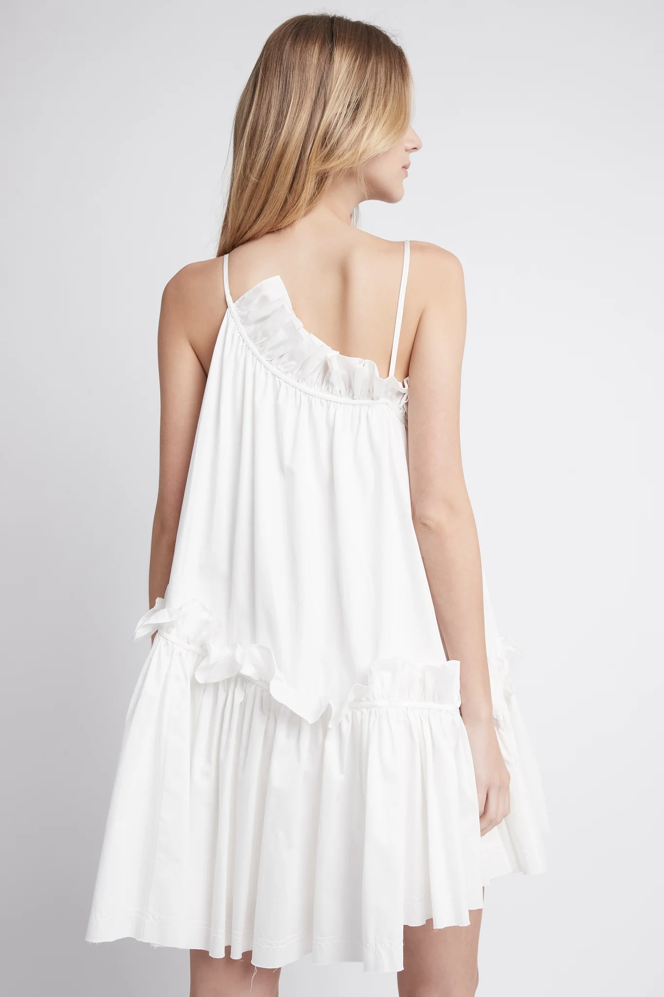 Romance Asymmetric Mini Dress - Image 5